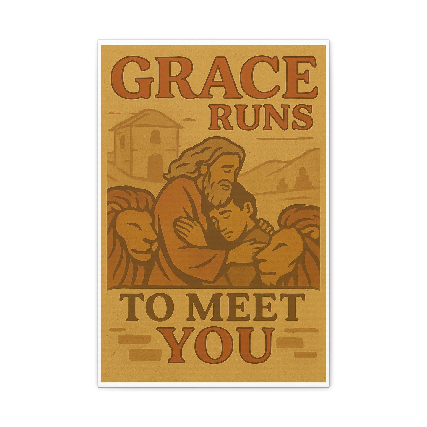 The Prodigal Son Wall Art | Vintage Christian Poster – Redemption & Grace Illustration.