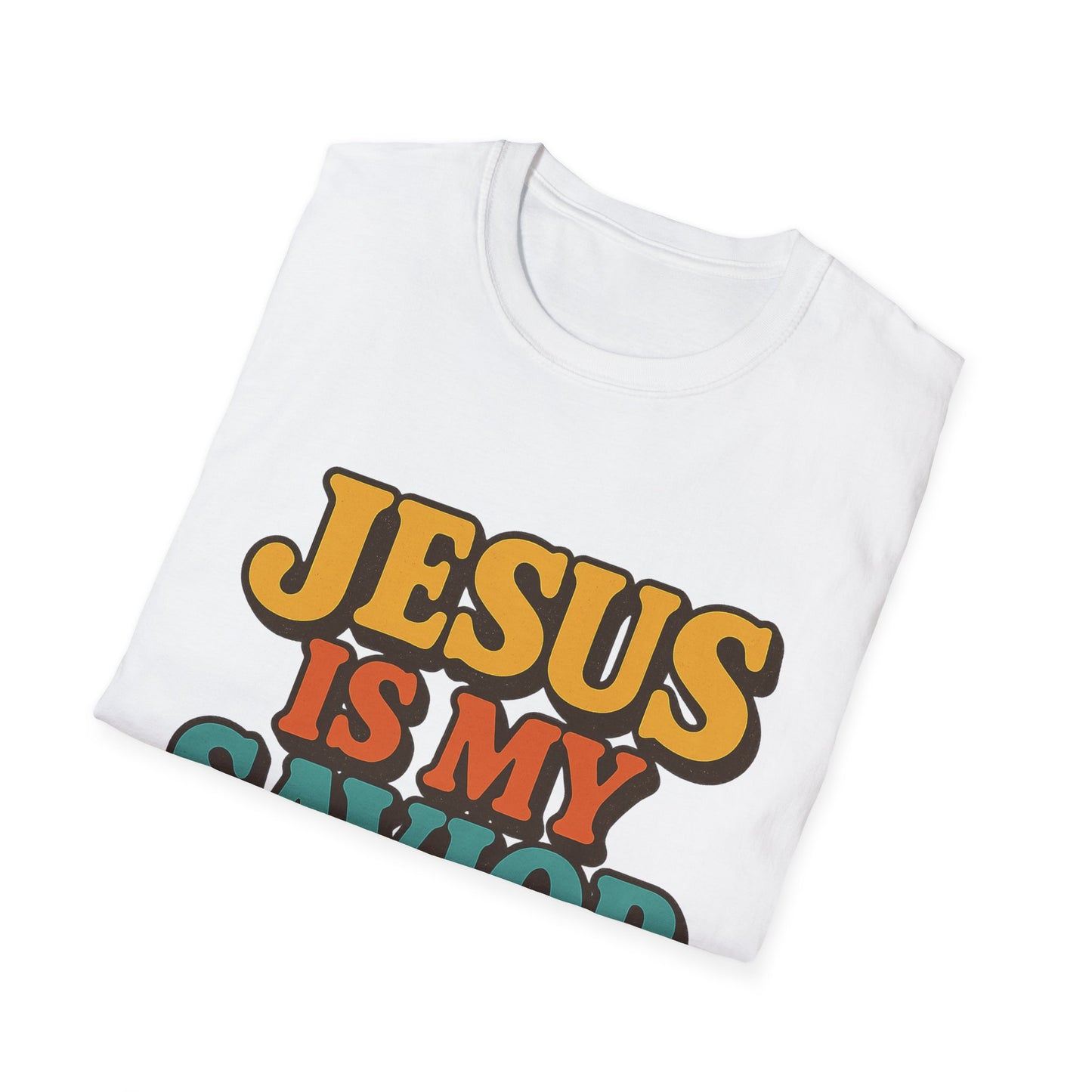 Jesus Is My Saviour Softstyle Christian Tee | Faith T-Shirt for Men & Women.