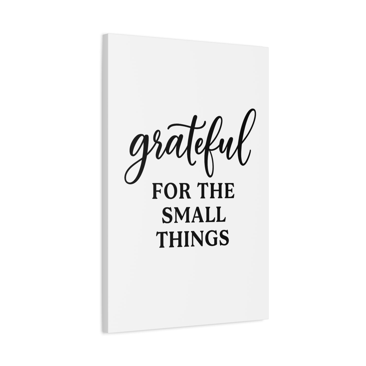 Grateful Wall Art | Inspirational Christian Home Decor-Matte Canvas, Stretched, 1.25"