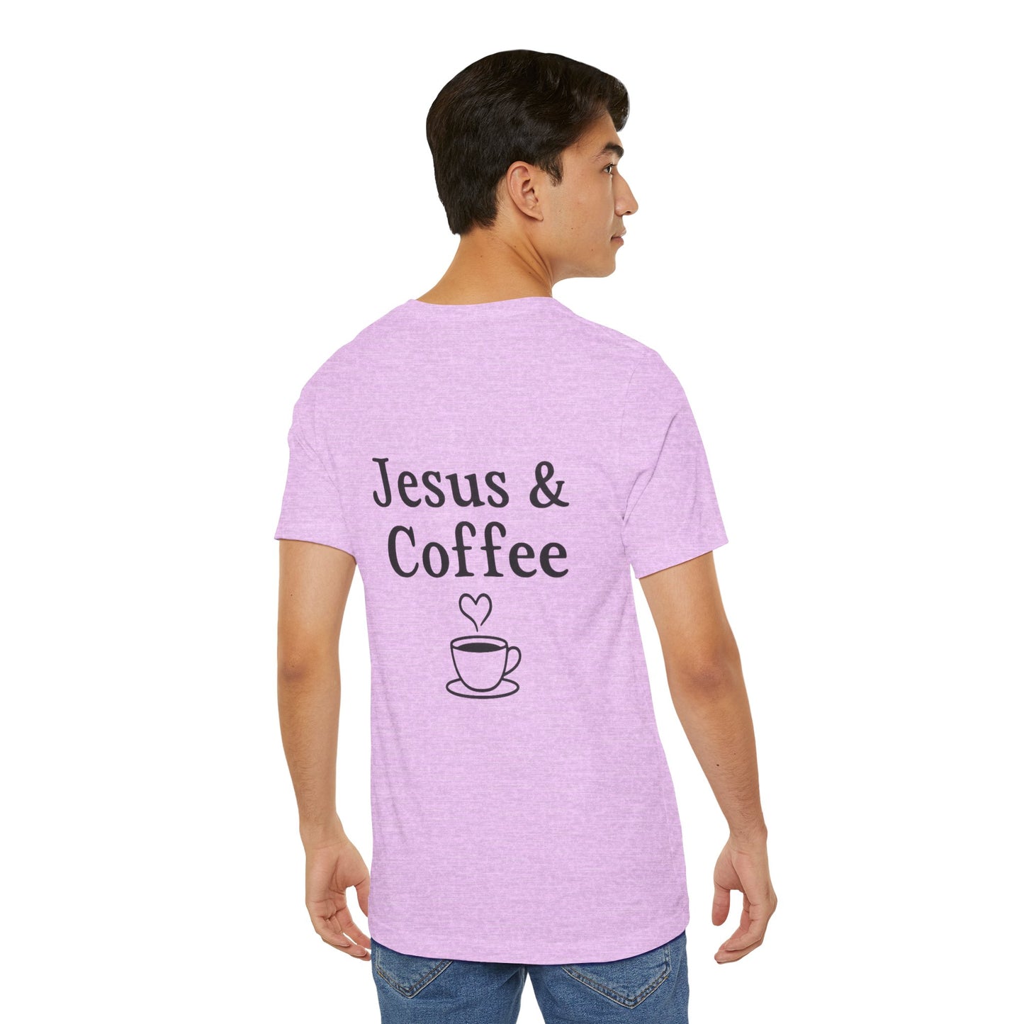 Jesus & Coffee Unisex T-Shirt | Short Sleeve Jersey Tee | Faith