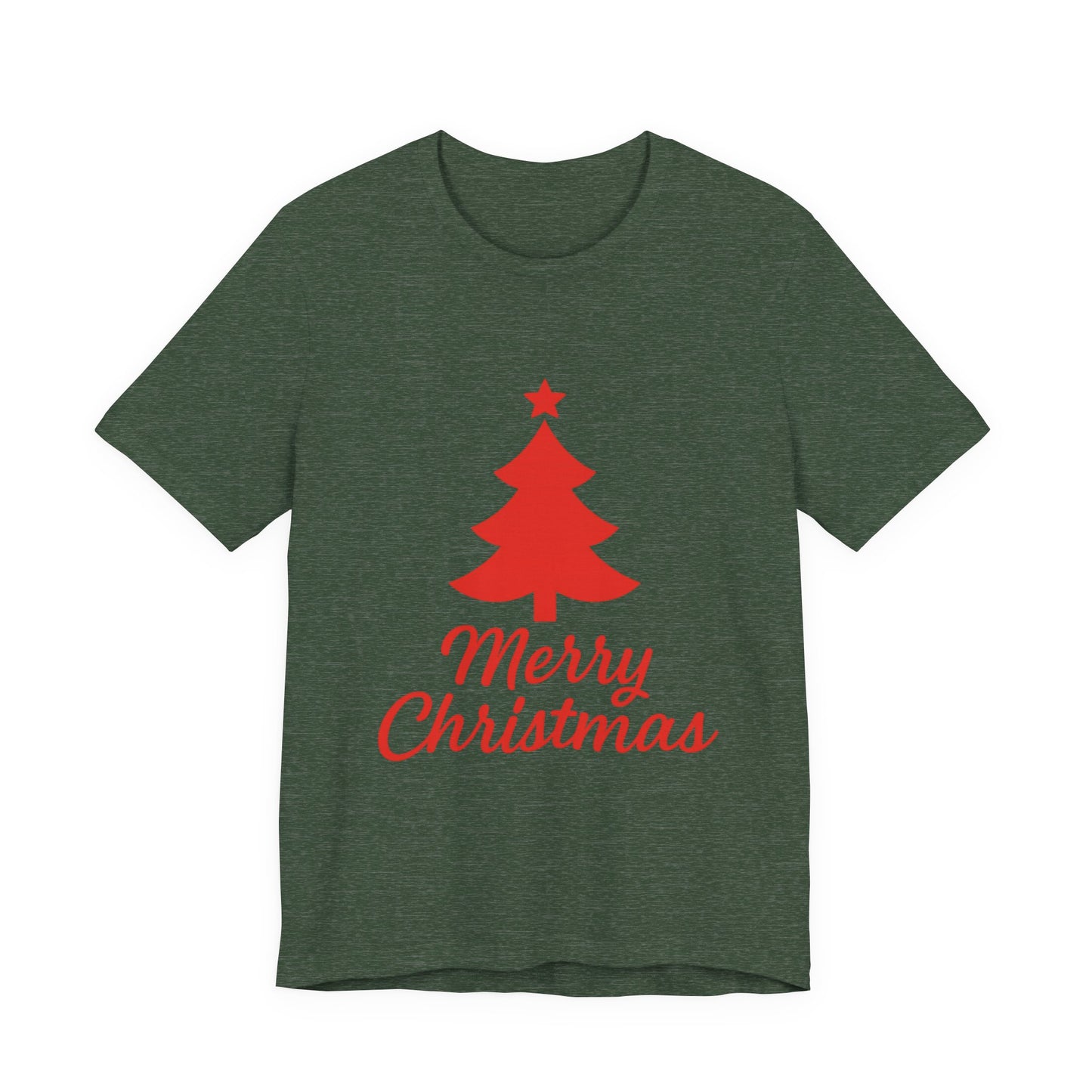 Merry Christmas Unisex Heavy Cotton Tee – Faith-Inspired Holiday Shirt