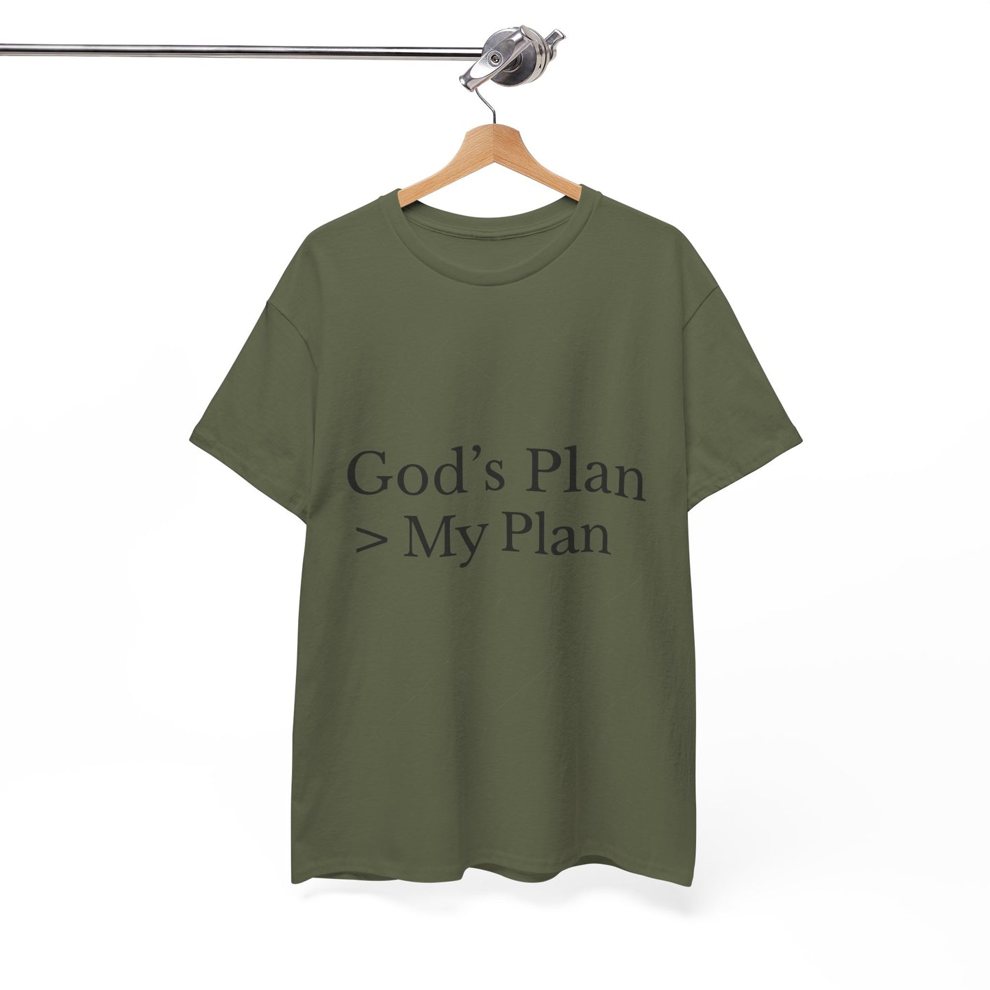God’s Plan > My Plan T-Shirt – Christian Faith Unisex Tee
