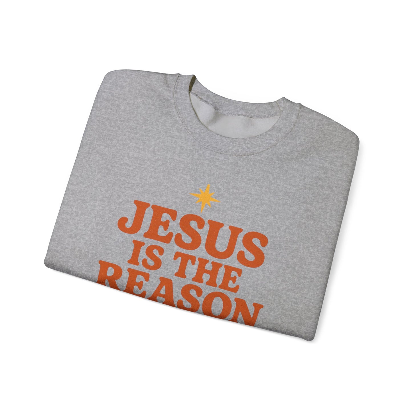 Jesus Is the Reason for the Season – Retro Unisex Christian Christmas Sweatshirt