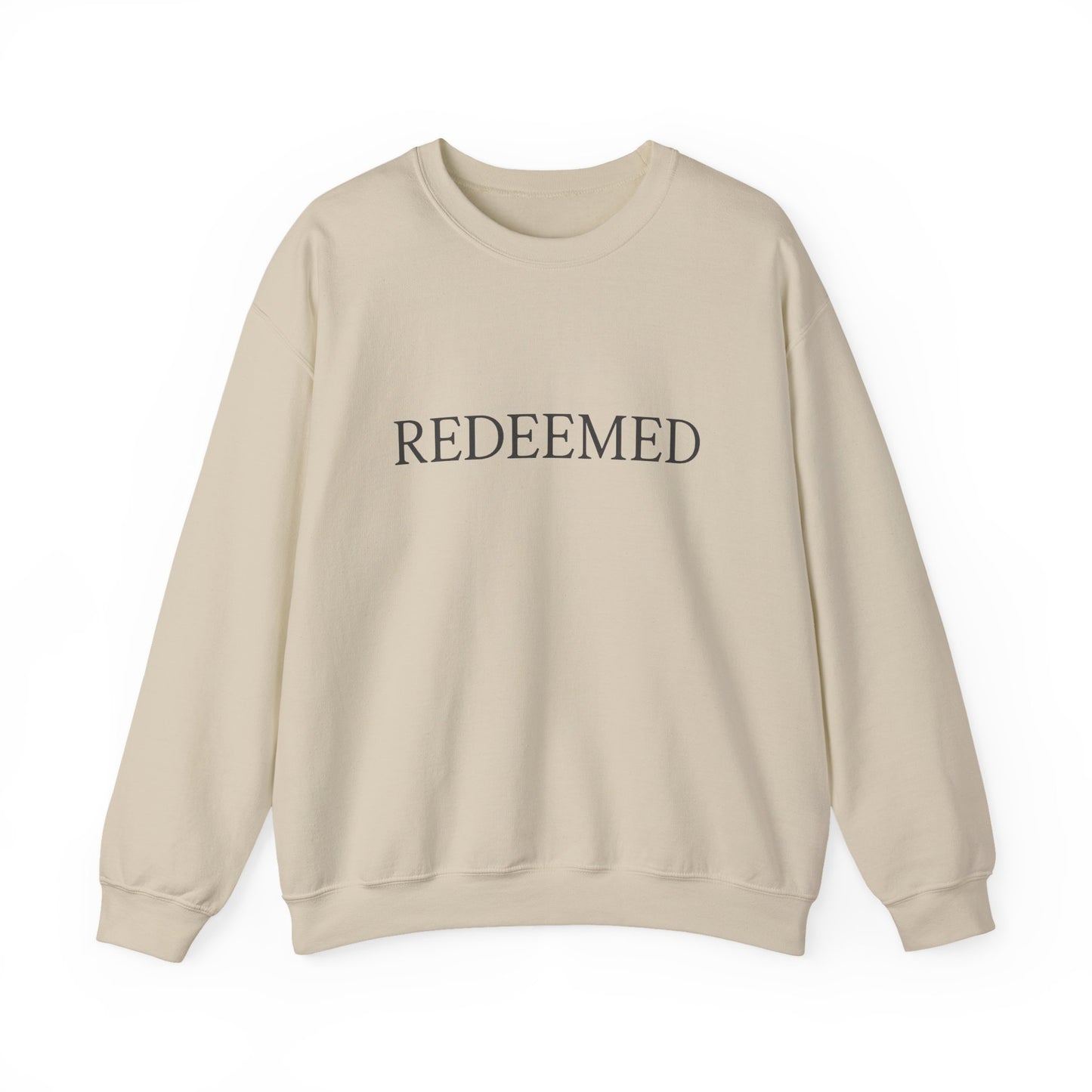 Redeemed Unisex Heavy Blend Crewneck Sweatshirt | Faith Apparel