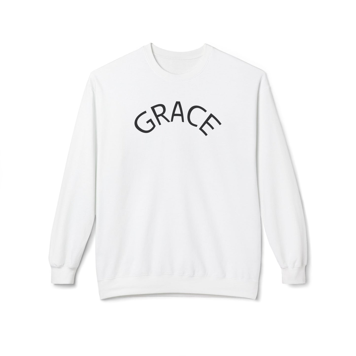 Grace Crewneck Sweatshirt, Unisex Fleece Sweater, Cozy Pullover, Inspirational Gift, Casual Style, Perfect for Every Occasion