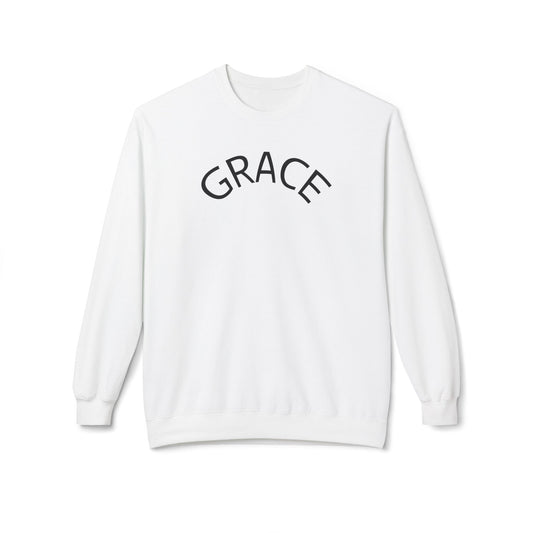 Grace Crewneck Sweatshirt, Unisex Fleece Sweater, Cozy Pullover, Inspirational Gift, Casual Style, Perfect for Every Occasion