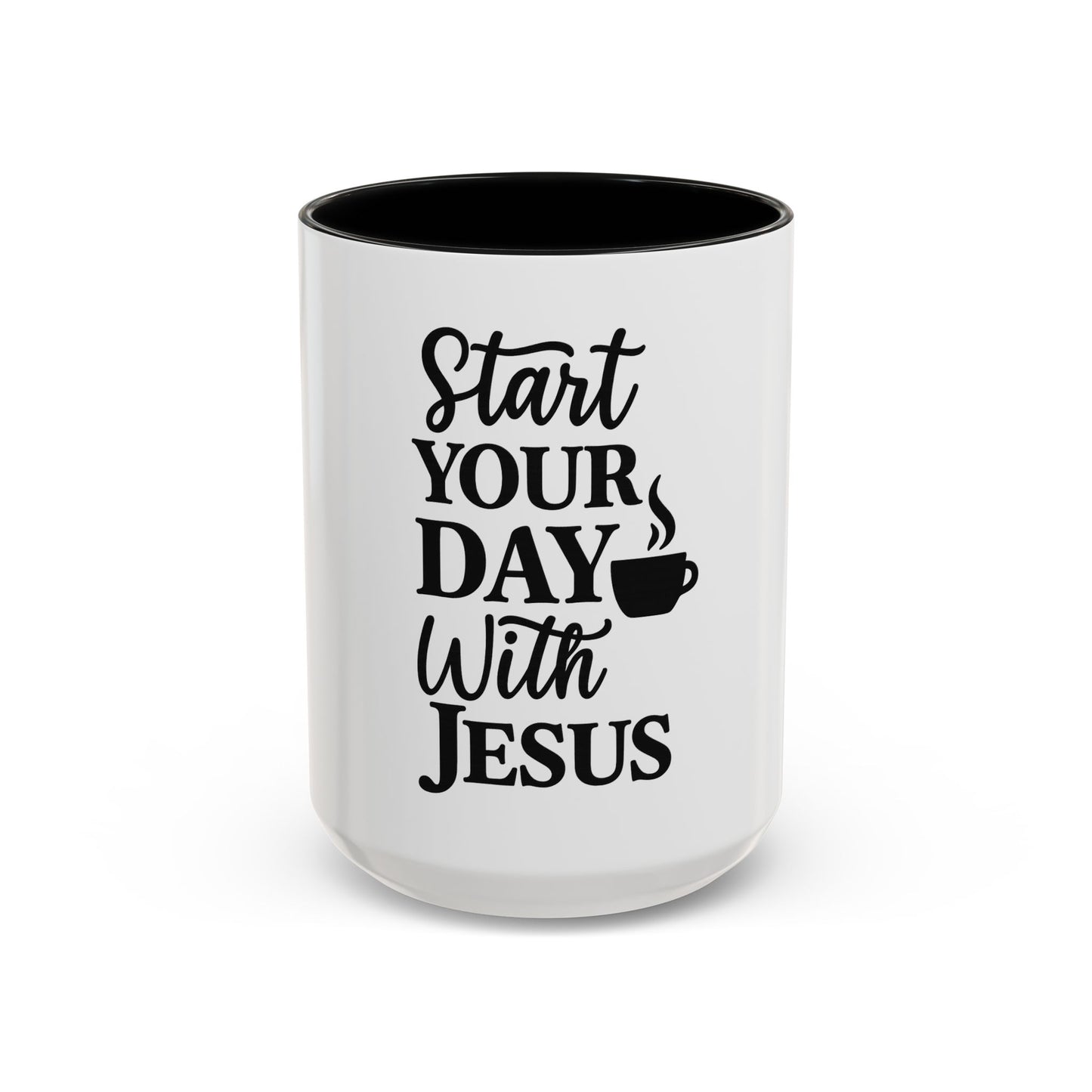 Christian Coffee Mug – Start Your Day with Jesus