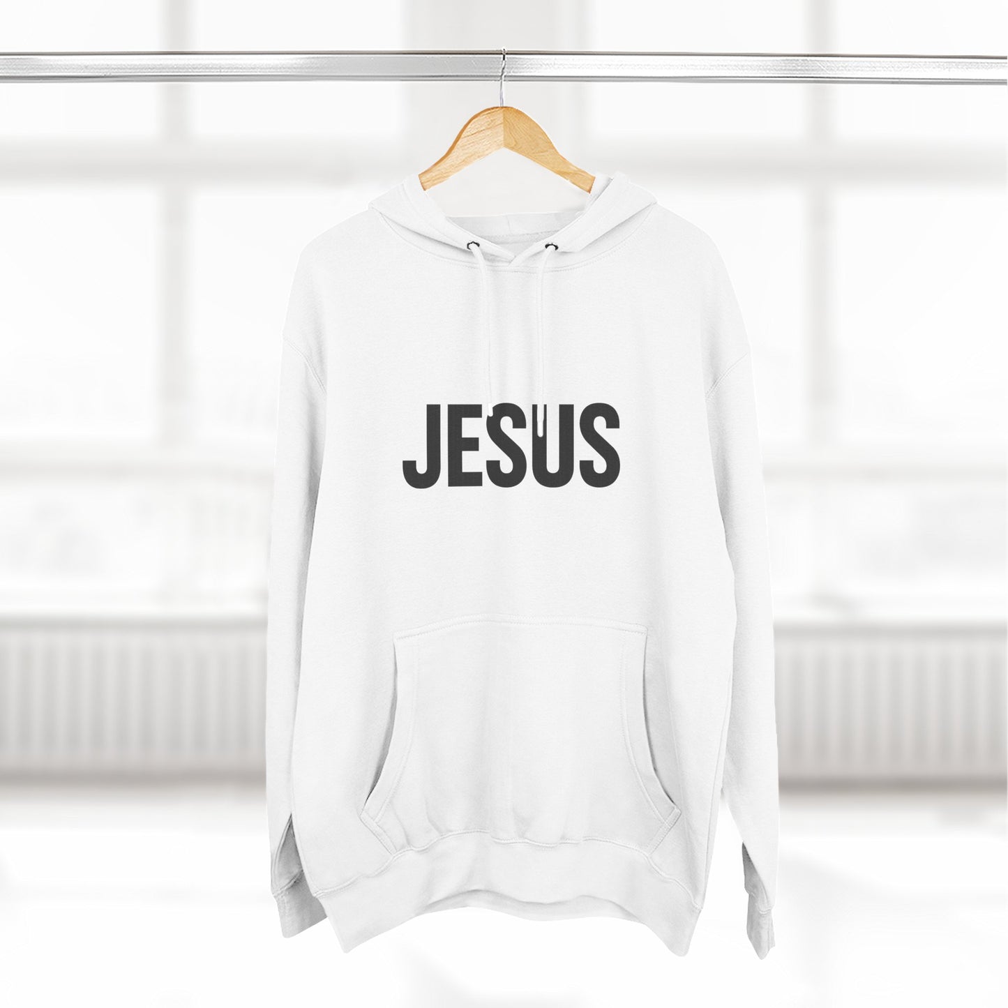 JESUS Unisex Hoodie – Bold Christian Statement Sweatshirt | Faithwear for Everyday Comfort