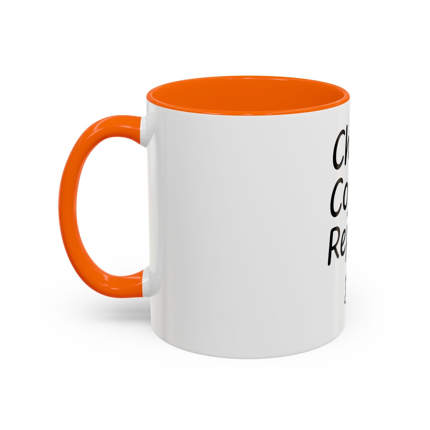 Christ Coffee Repeat Accent Mug | Christian Coffee Cup | 11oz