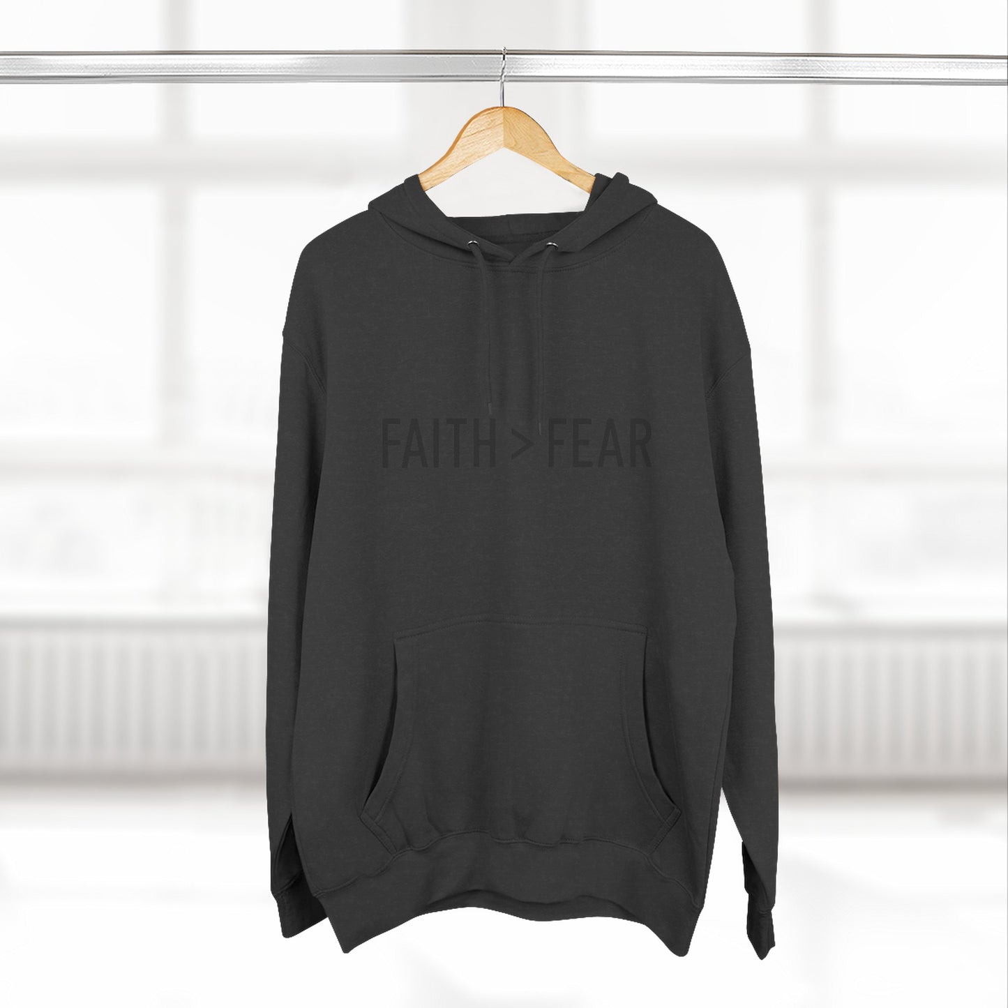 Faith Over Fear Unisex Hoodie – Christian Affirmation Apparel | Cozy & Bold Statement Piece