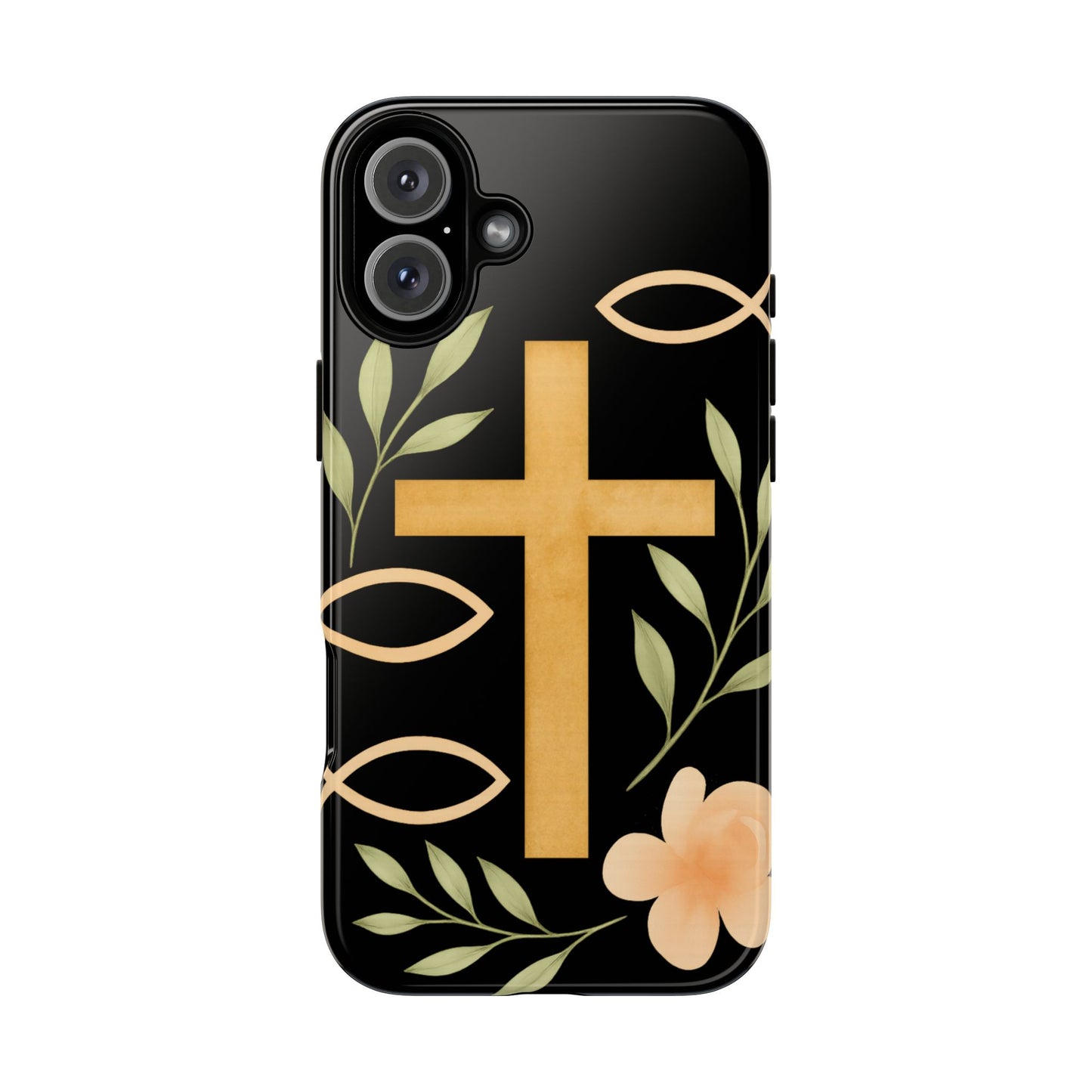Christian Faith Phone Case with Floral Design