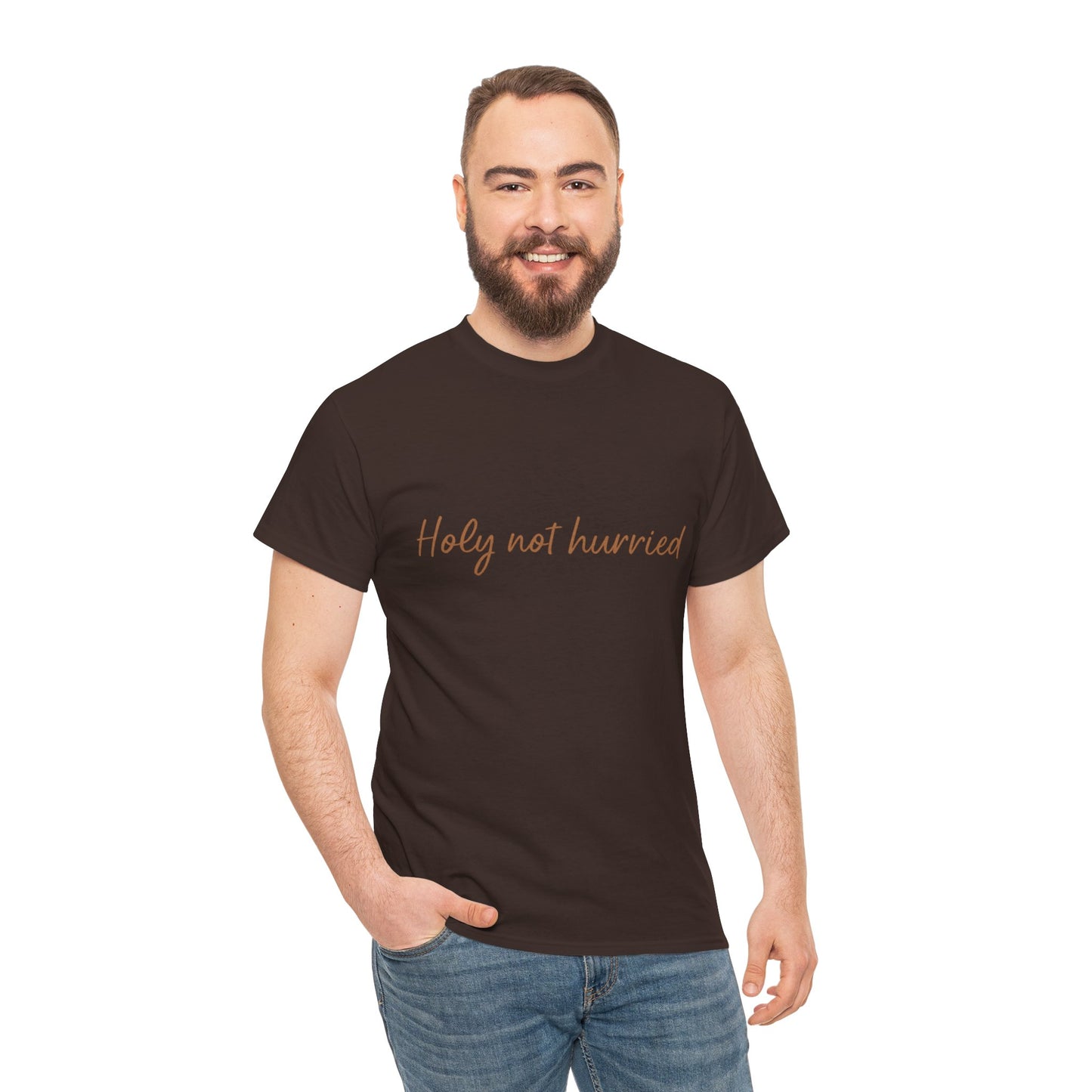 Holy Not Hurried T-Shirt – Christian Mindfulness Unisex Tee