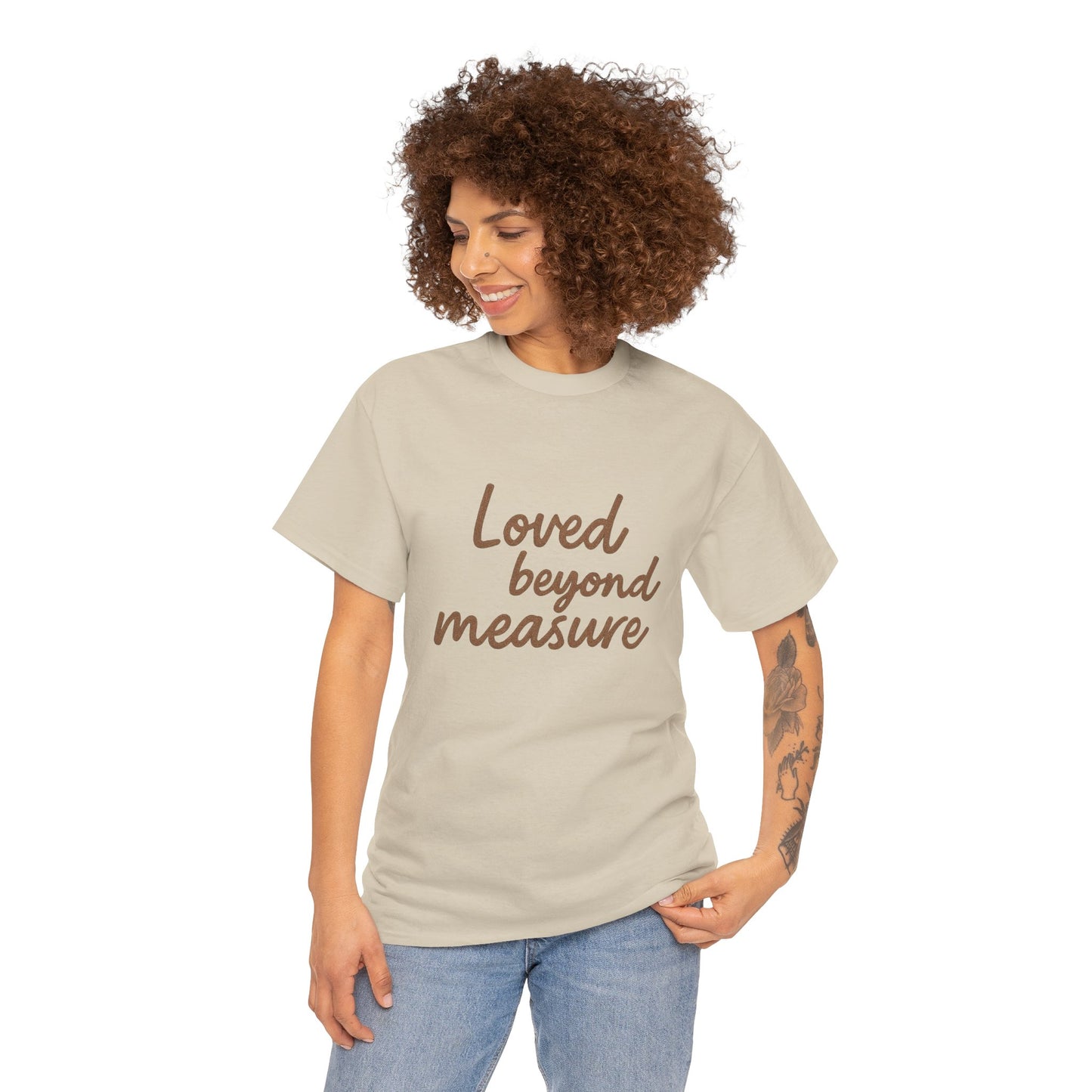 Loved Beyond Measure Unisex Cotton Tee, Gift for Mom, Inspirational Shirt, Casual Wear, Everyday Comfort, Perfect for Birthdays