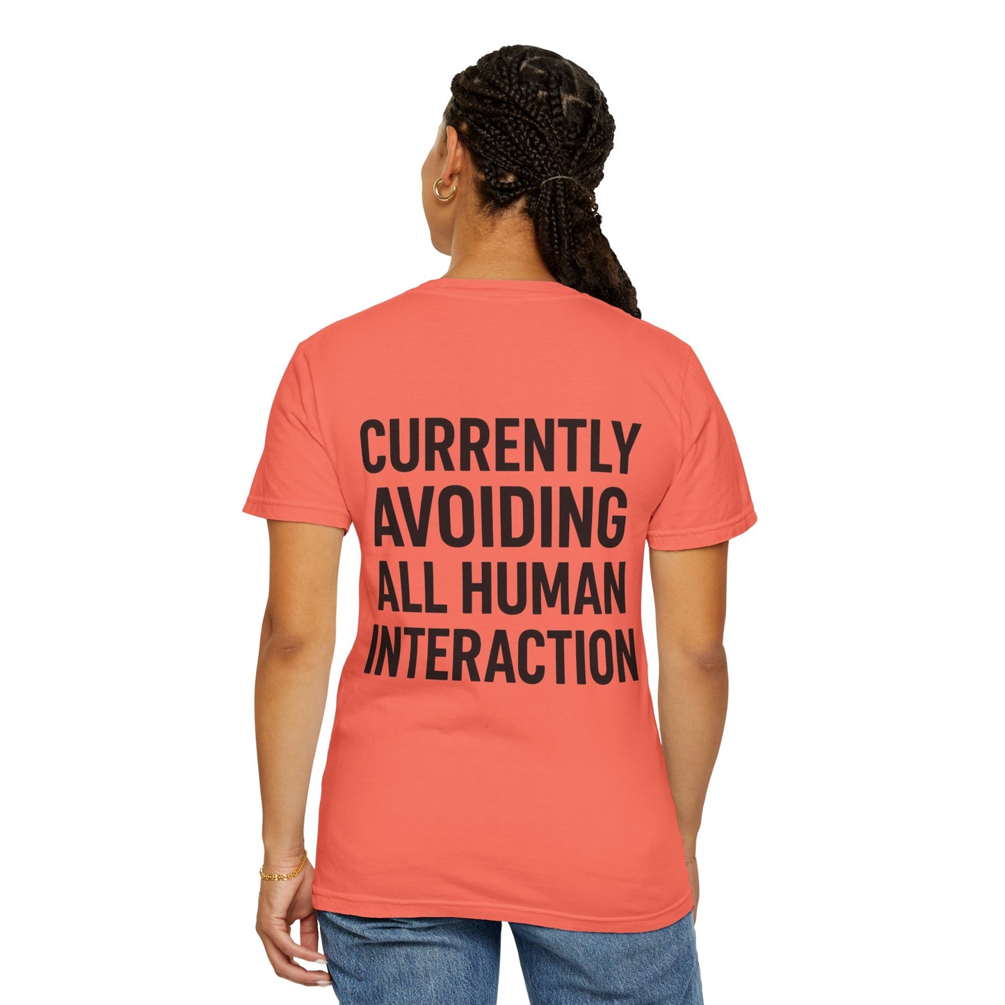 Currently Avoiding All Human Interaction – Funny Minimalist Unisex T-Shirt