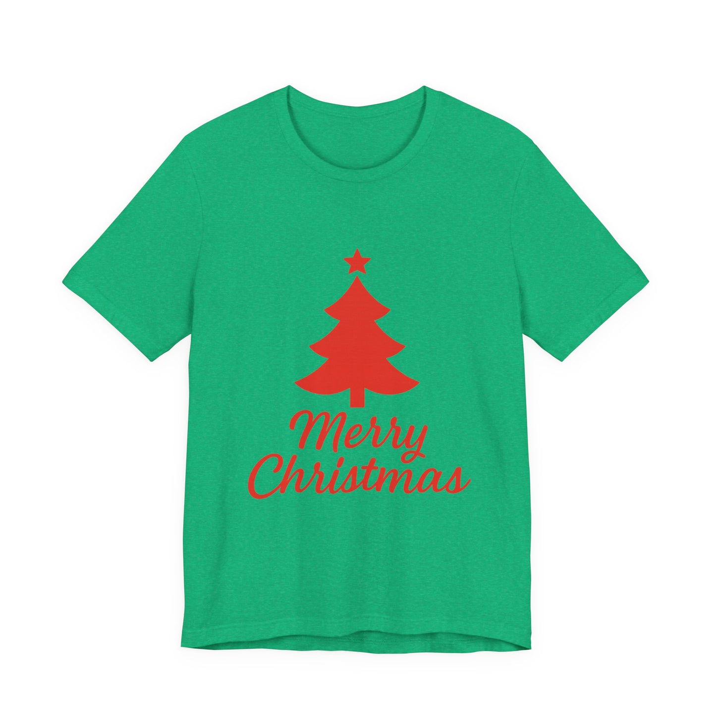 Merry Christmas Unisex Heavy Cotton Tee – Faith-Inspired Holiday Shirt