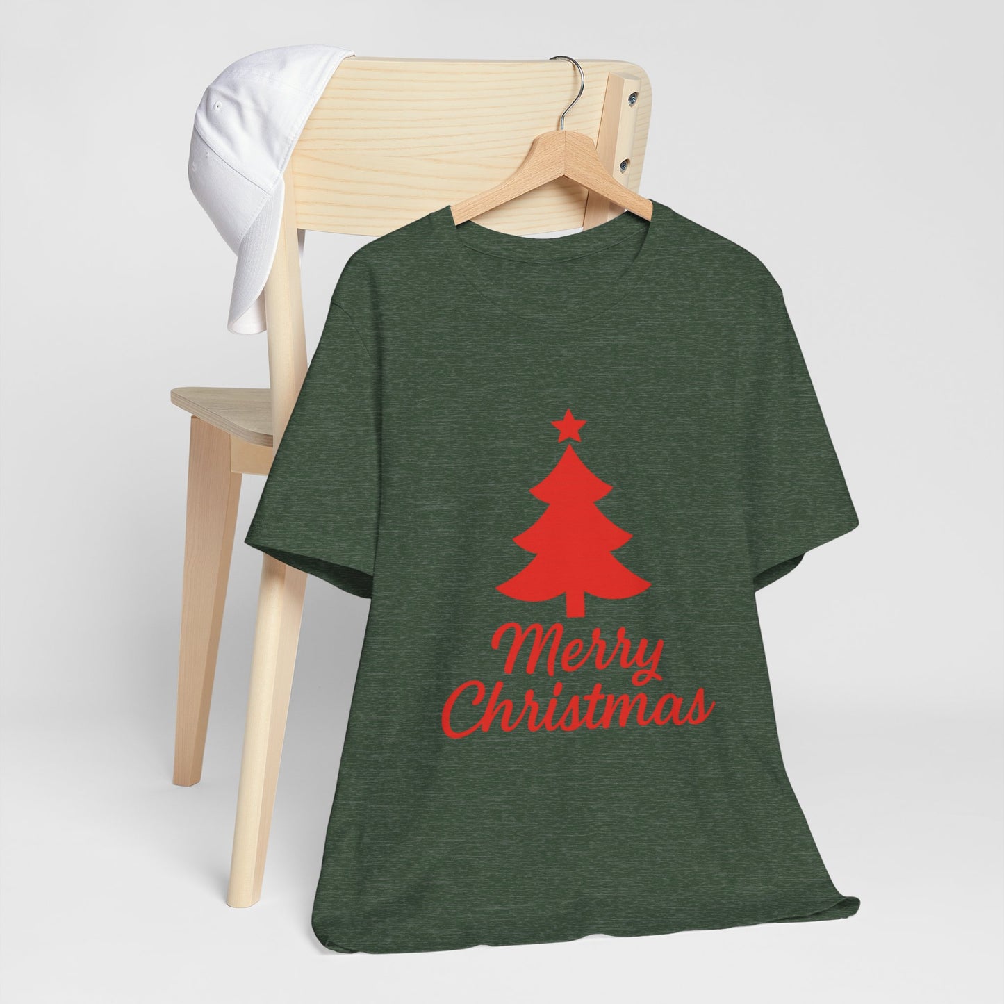 Merry Christmas Unisex Heavy Cotton Tee – Faith-Inspired Holiday Shirt
