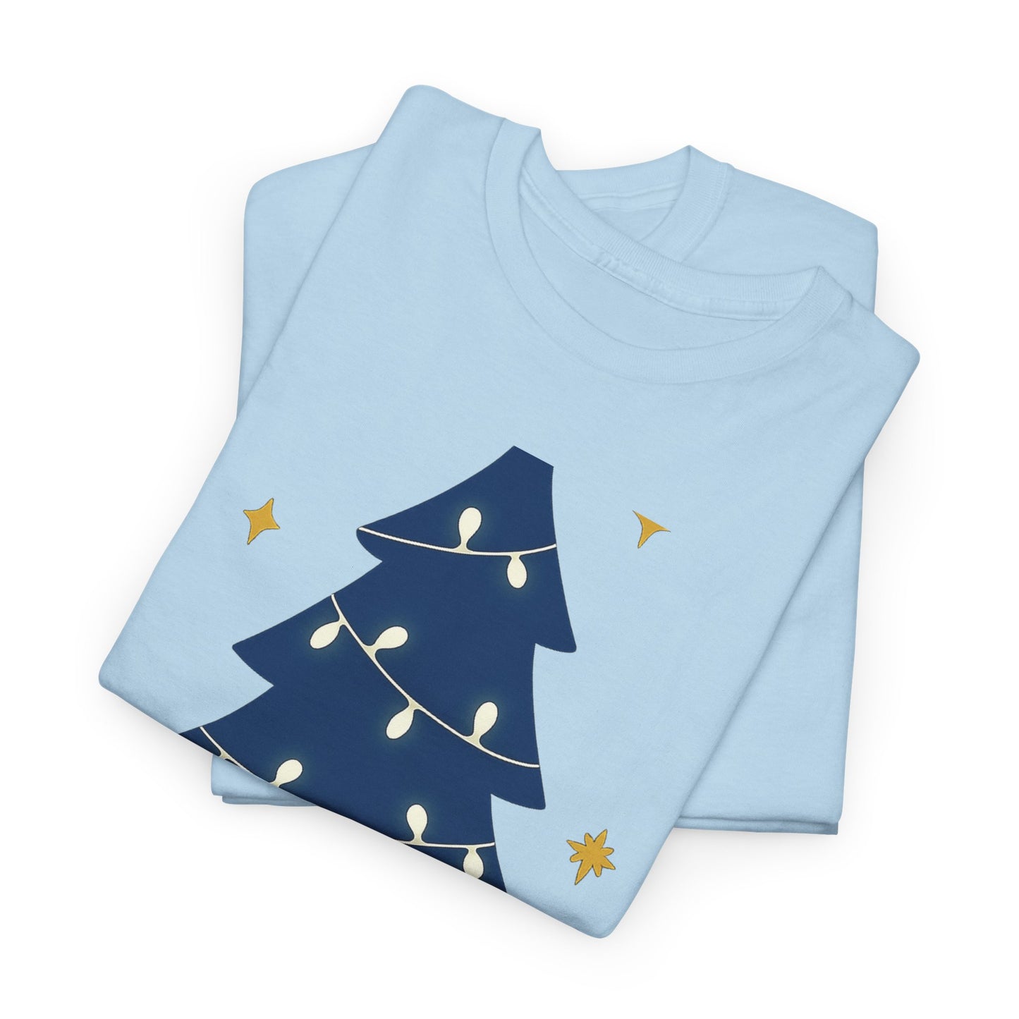 Merry Christmas Unisex Heavy Cotton Tee – Faith-Inspired Holiday Shirt