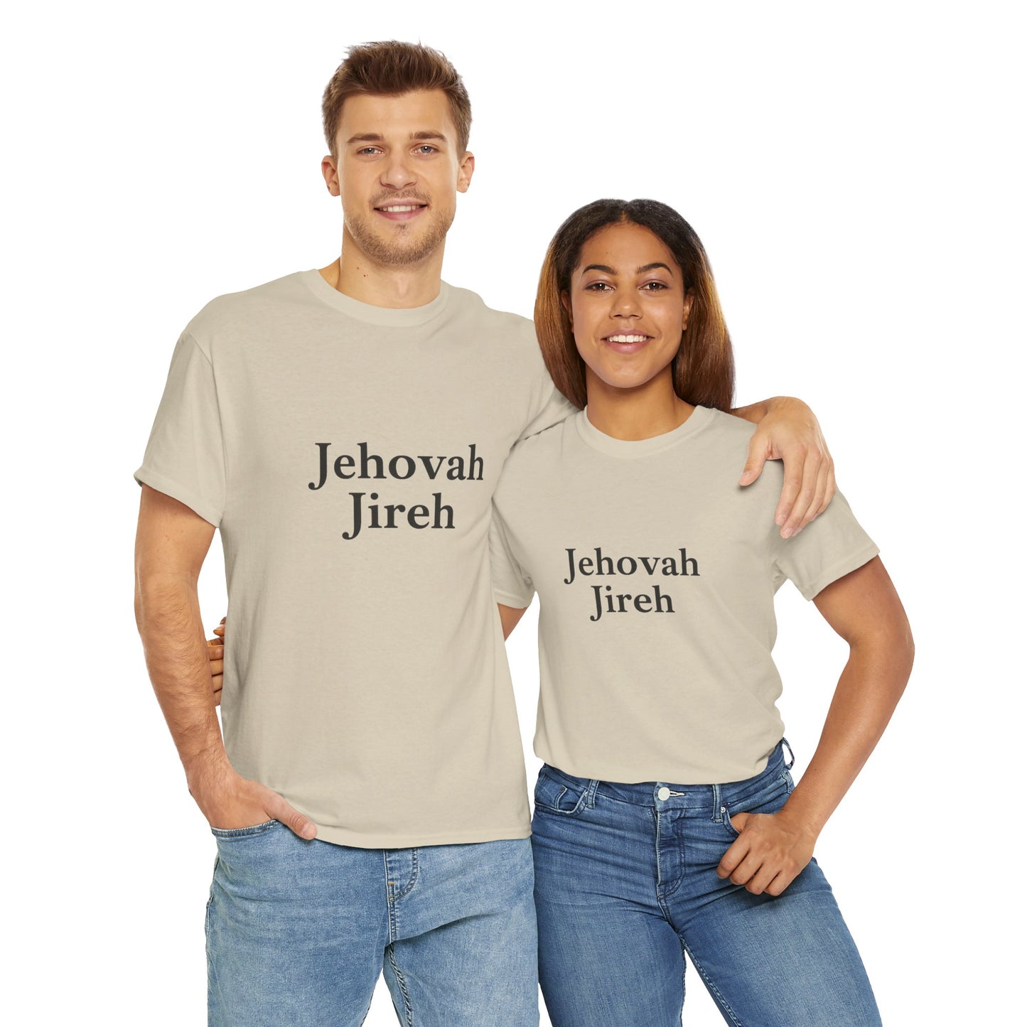 Jehovah Jireh Unisex Heavy Cotton Tee, Inspirational T-Shirt, Faith-Based Apparel, Christian Gift, Everyday Wear