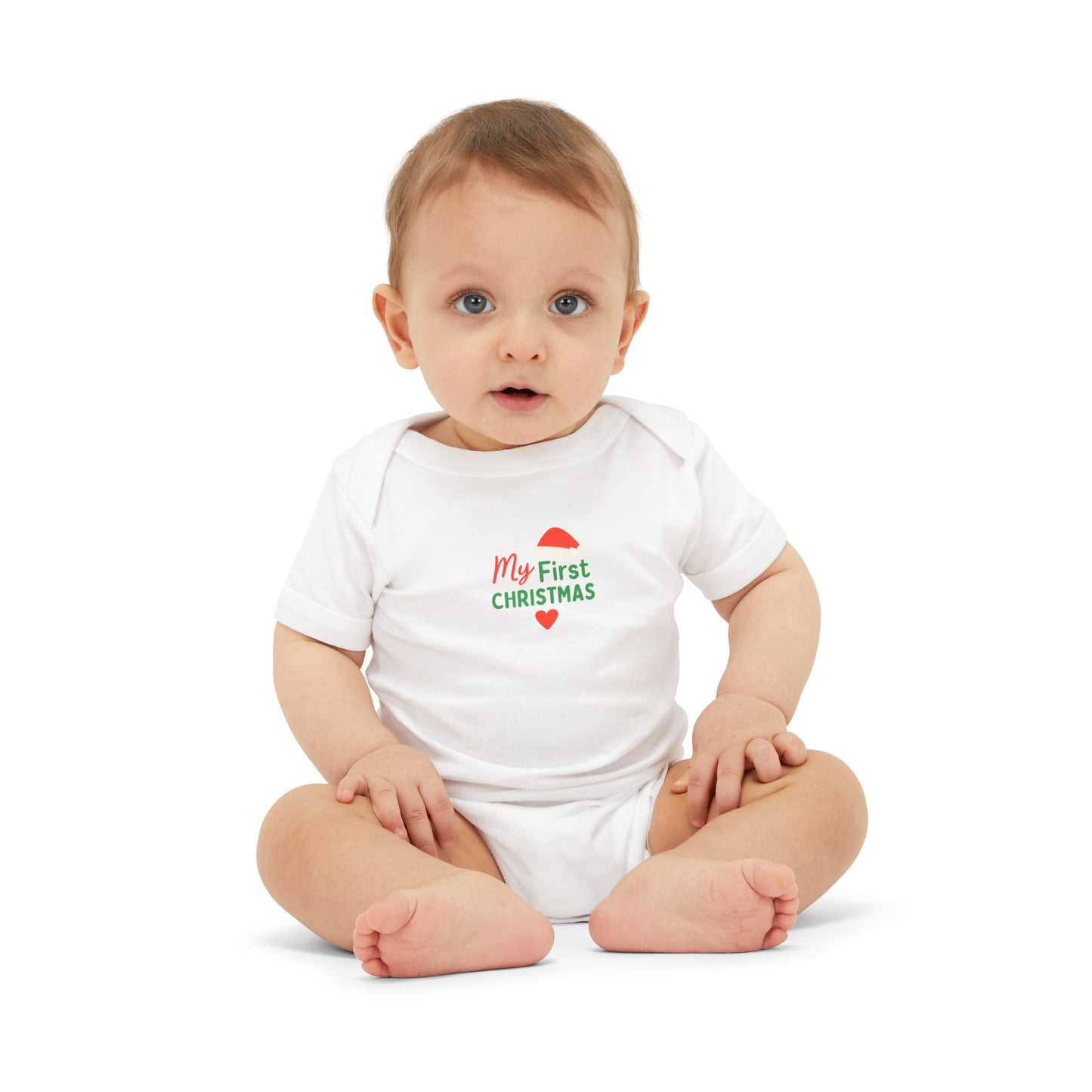 Baby’s First Christmas | Christian Infant Jersey One Piece – Soft & Festive Holiday Bodysuit
