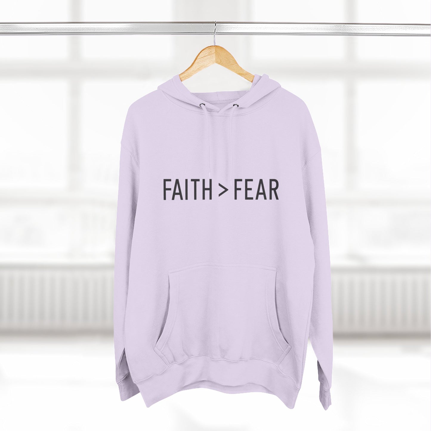 Faith Over Fear Unisex Hoodie – Christian Affirmation Apparel | Cozy & Bold Statement Piece