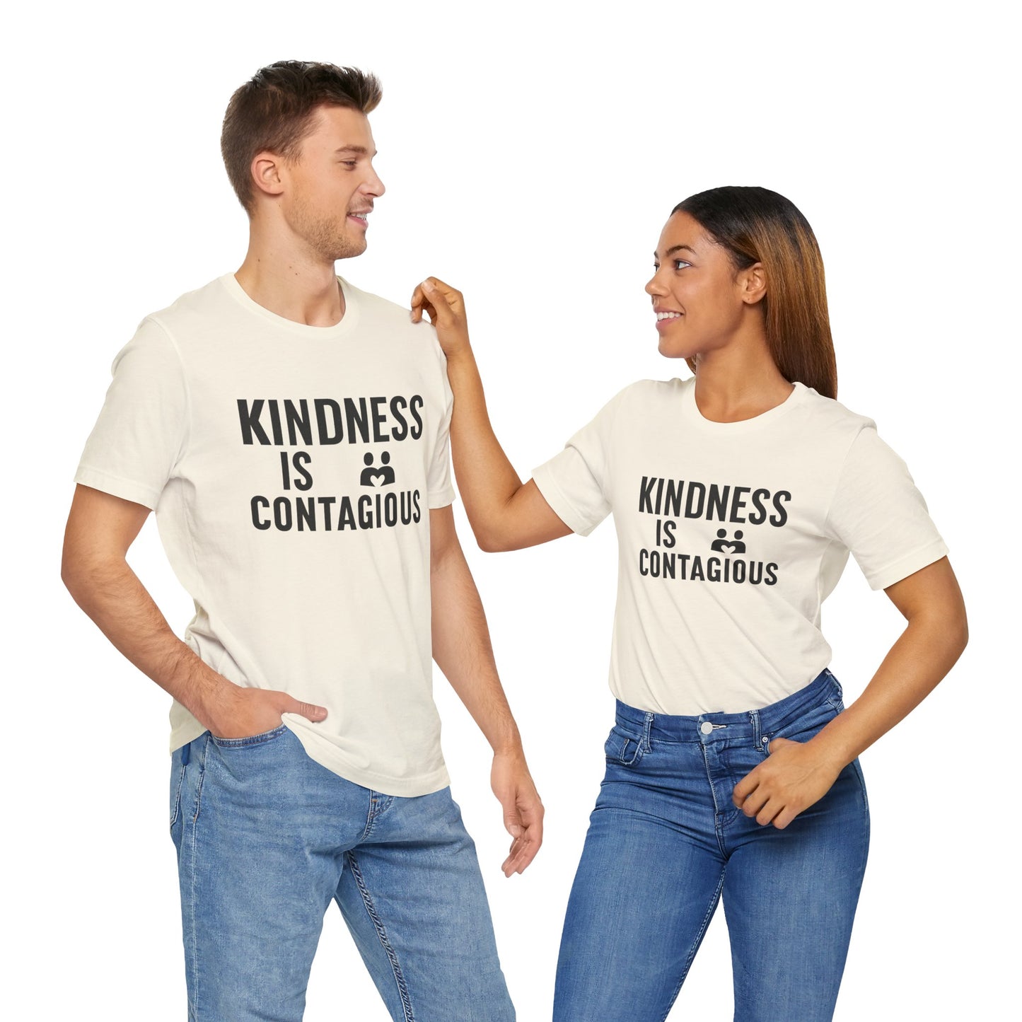 Kindness is Contagious Unisex T-Shirt | Soft Jersey Short Sleeve