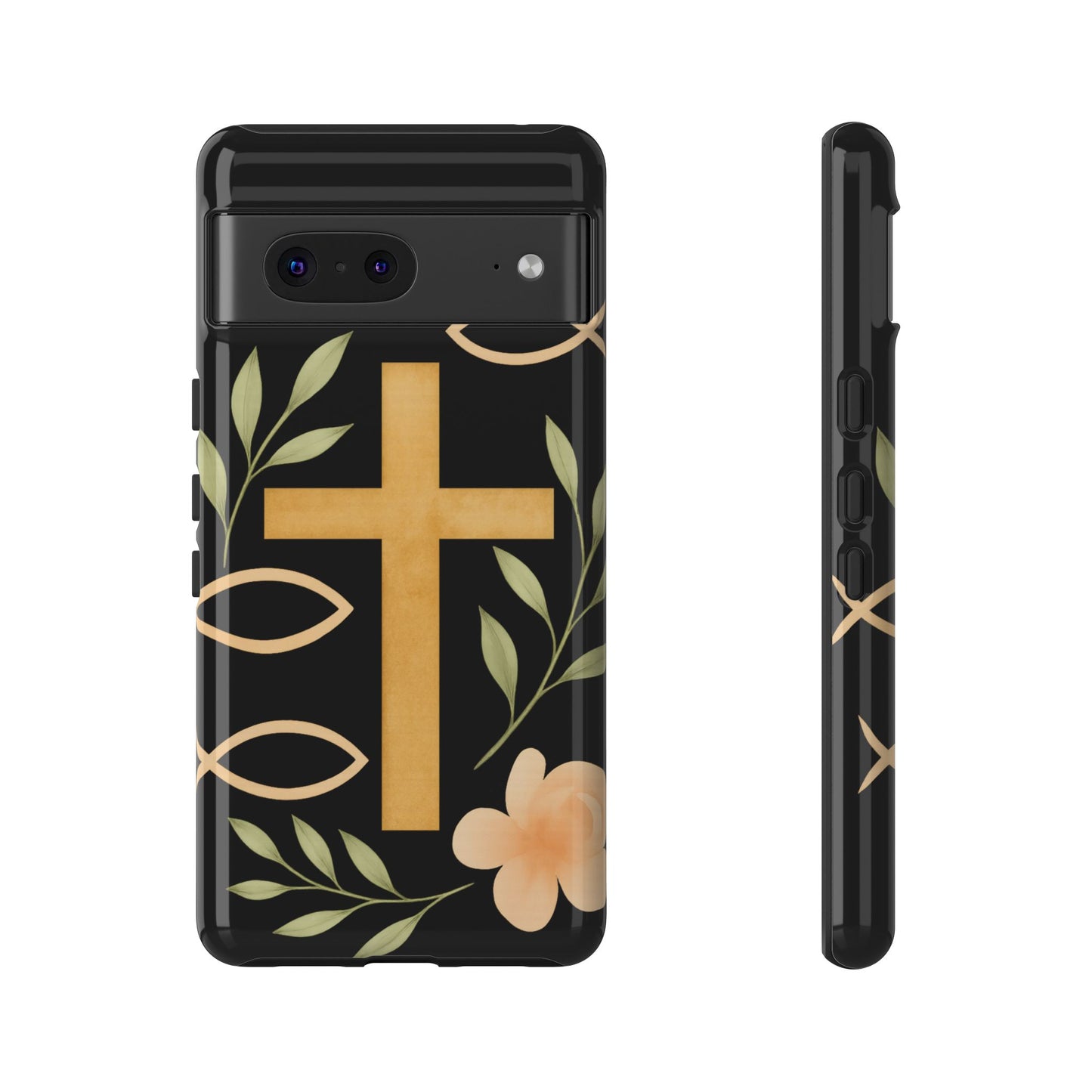Christian Faith Phone Case with Floral Design