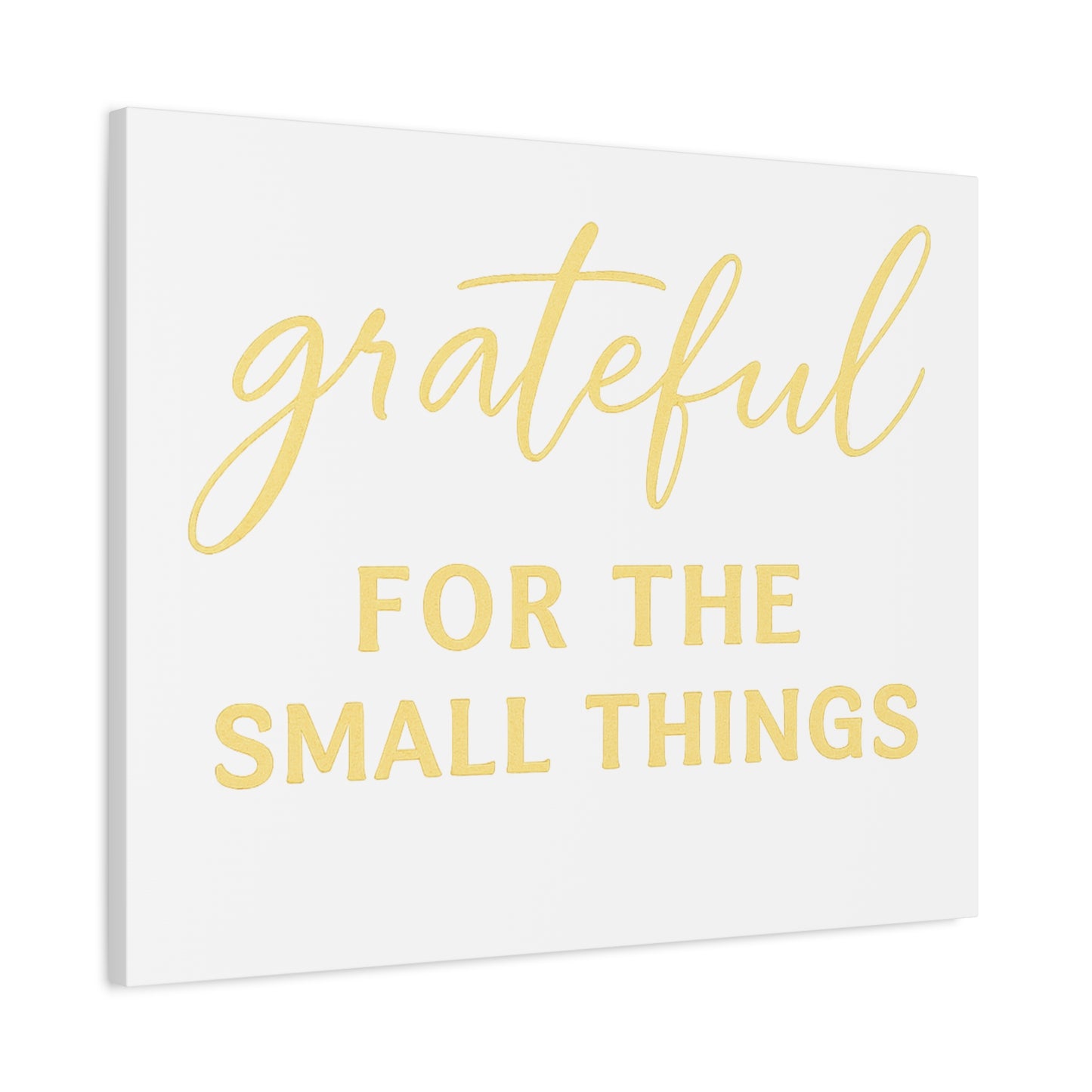 Grateful Wall Art | Inspirational Christian Home Decor - Matte Canvas, Stretched, 1.25"
