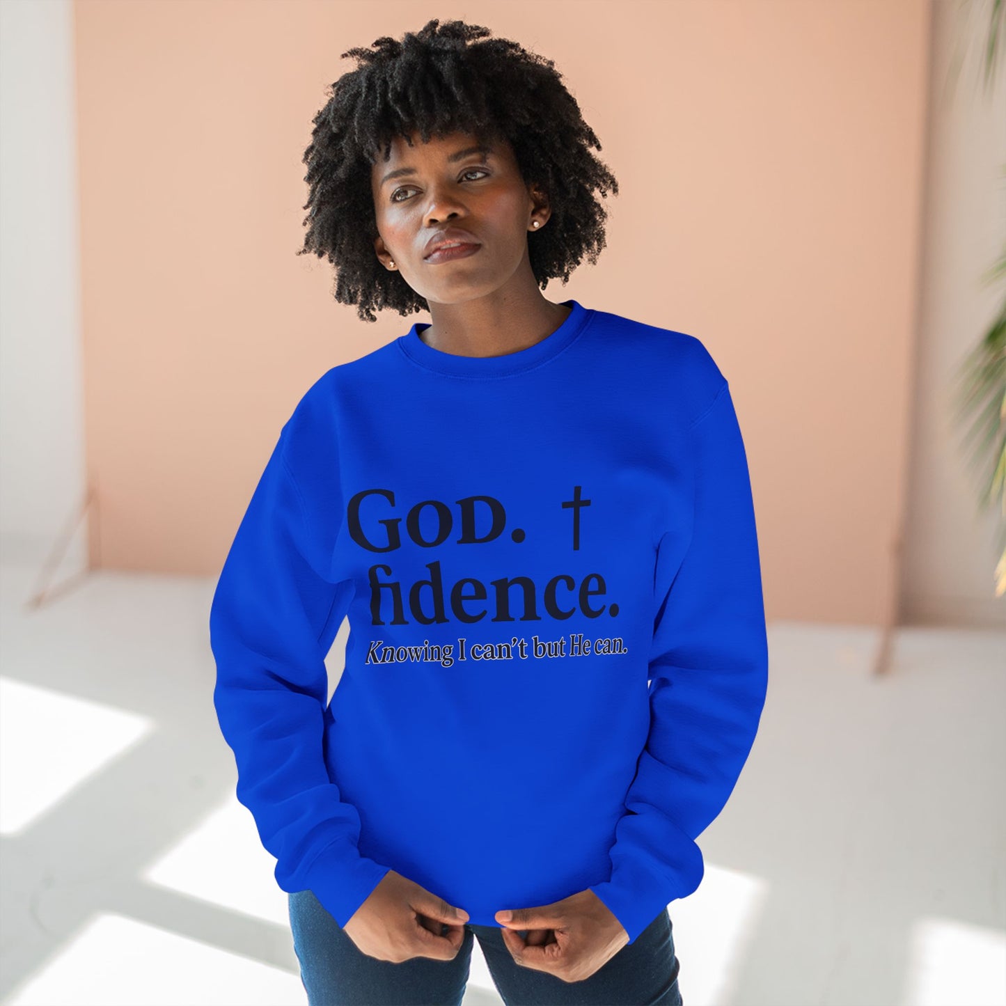 God.fidence Christian Unisex Sweatshirt | Faith Over Fear Unisex Sweatshirt