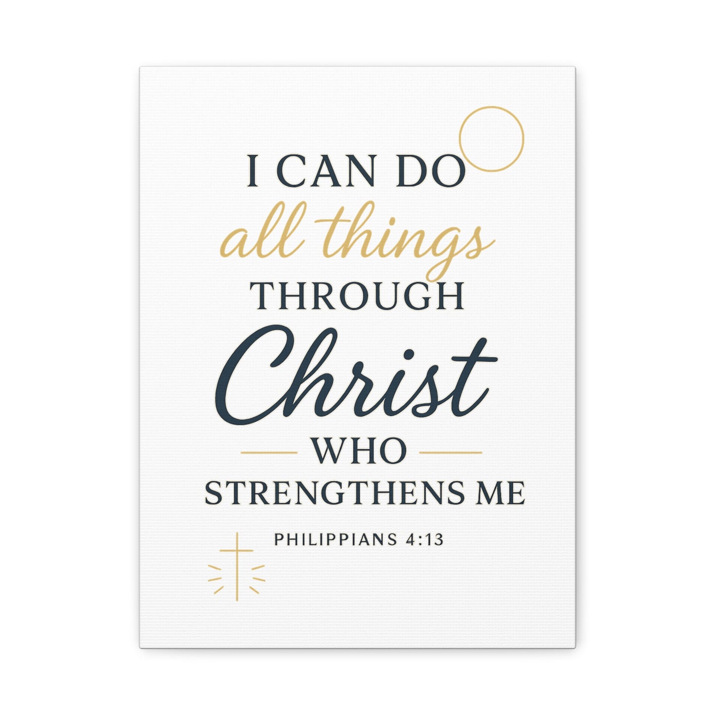 Philippians 4:13 Wall Art | Christian Scripture Home Decor