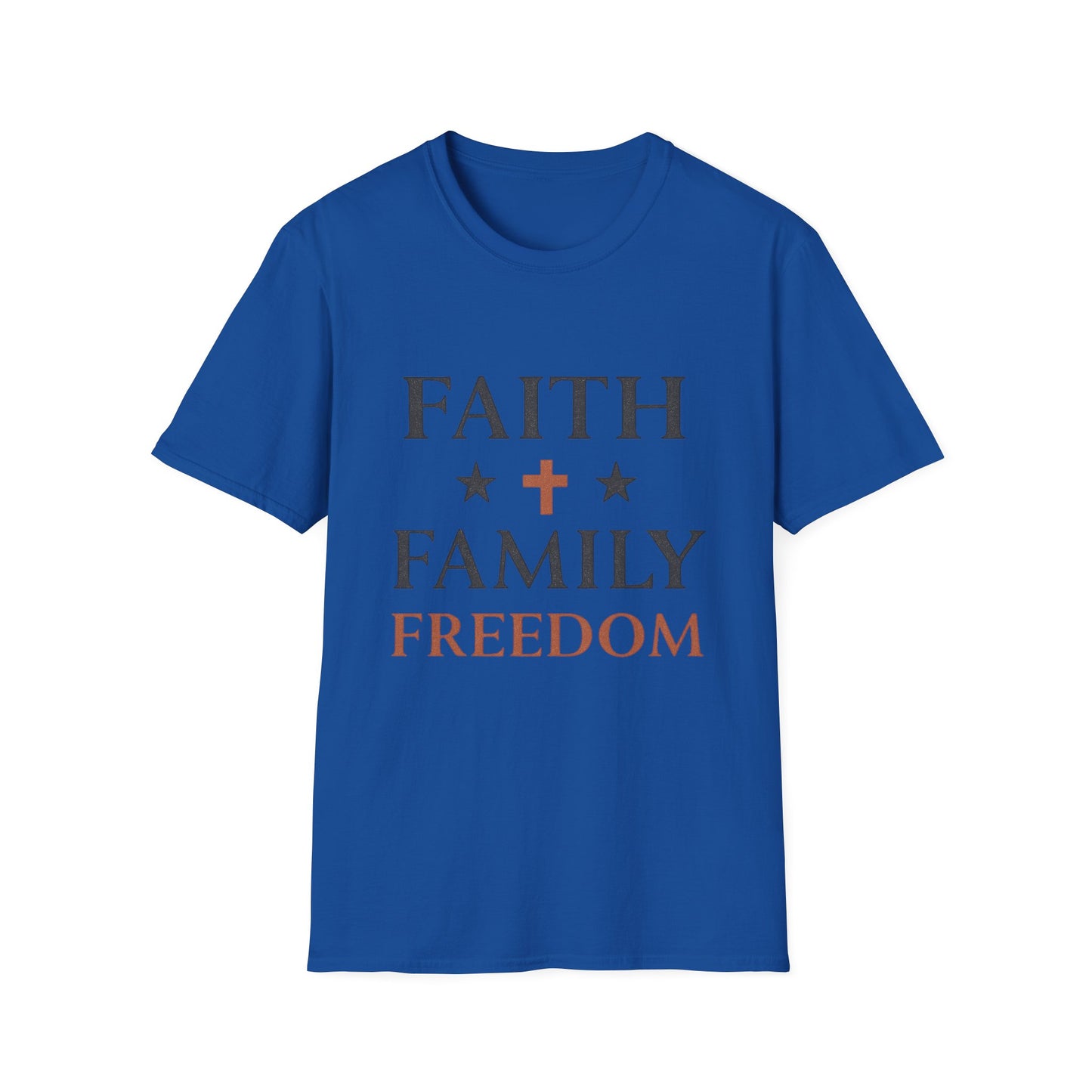 Faith Family Freedom Unisex T-Shirt | Soft Style Tee | Patriotic