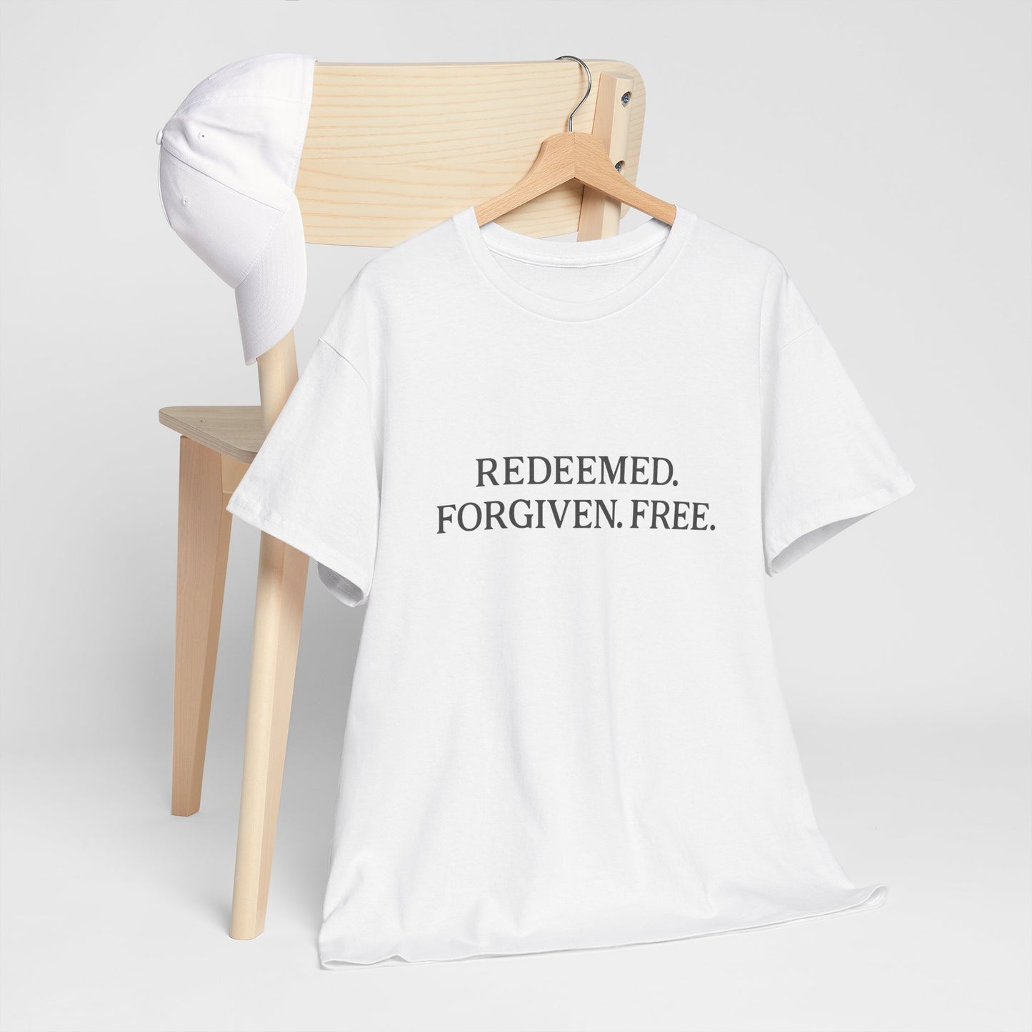 Redeemed. Forgiven. Free. T-Shirt – Christian Faith Unisex Tee