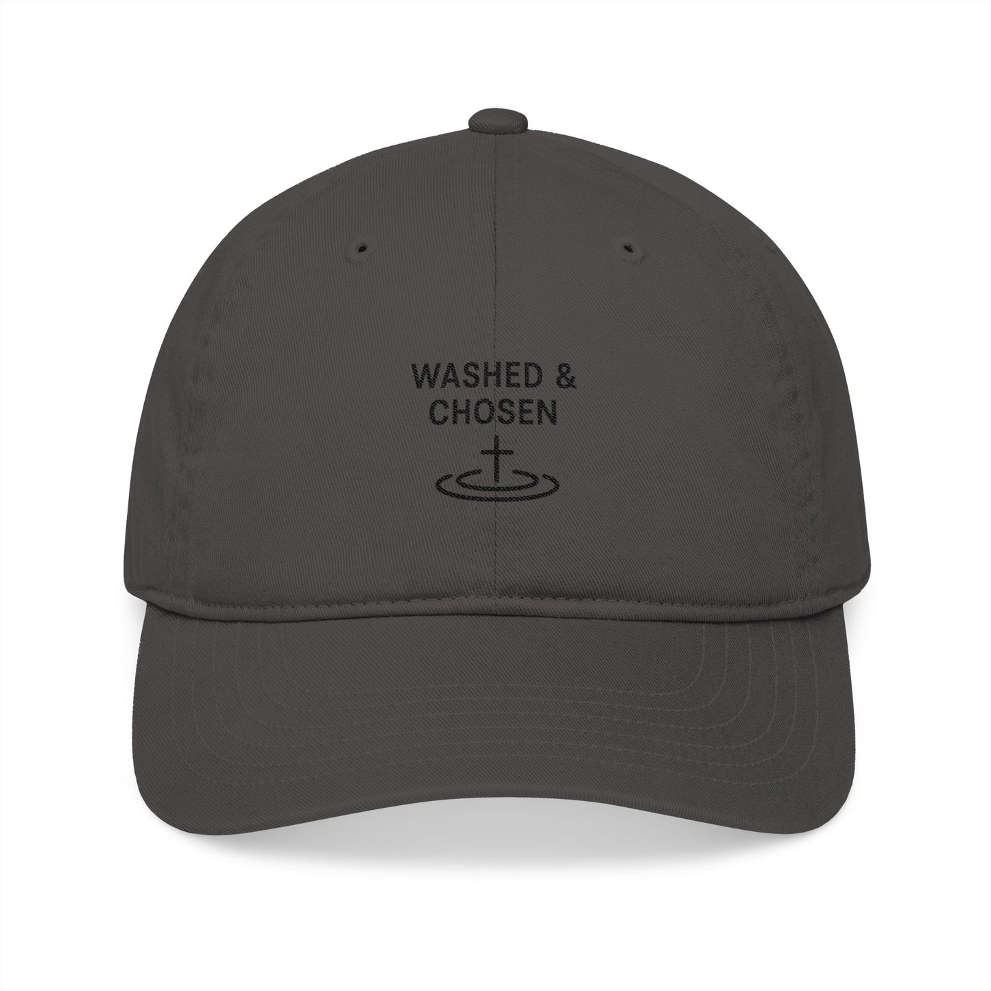 Washed and Chosen Organic Baseball Hat | Christian Faith Cap
