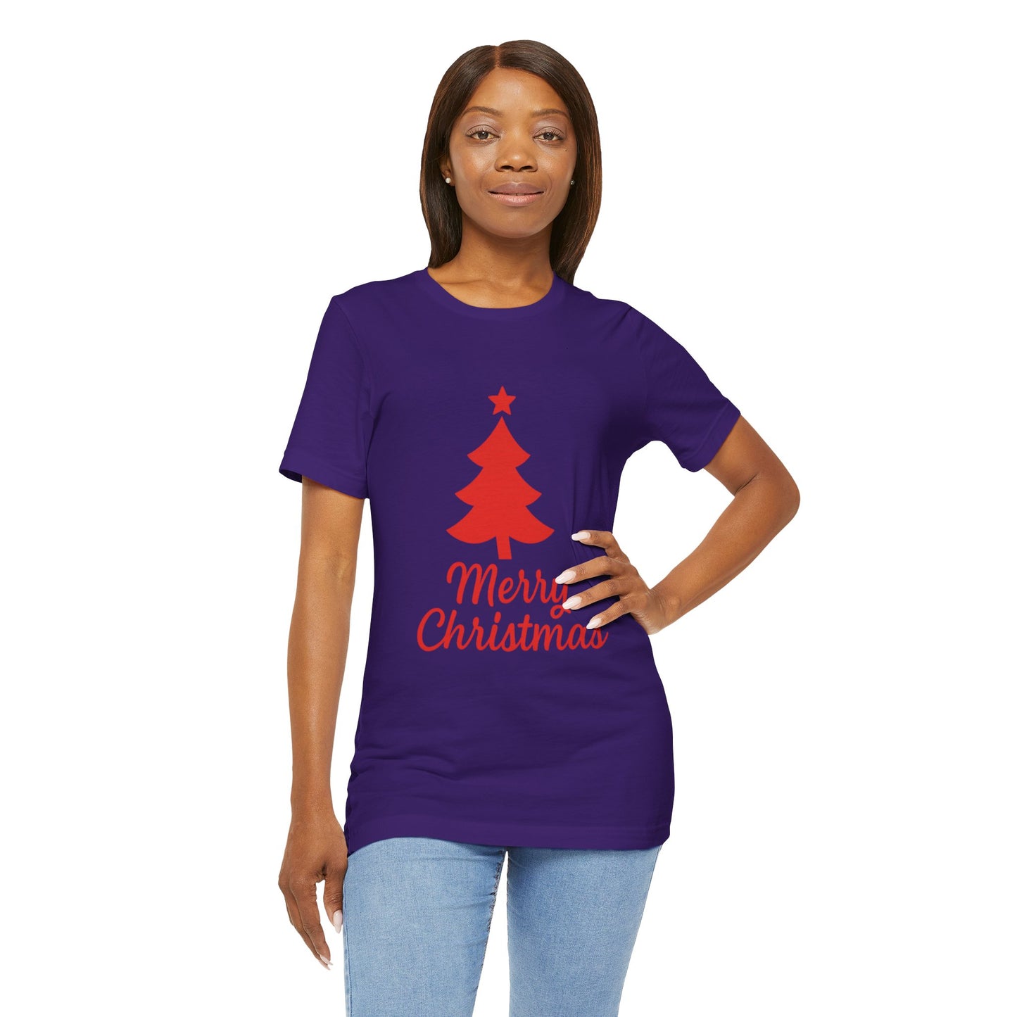 Merry Christmas Unisex Heavy Cotton Tee – Faith-Inspired Holiday Shirt