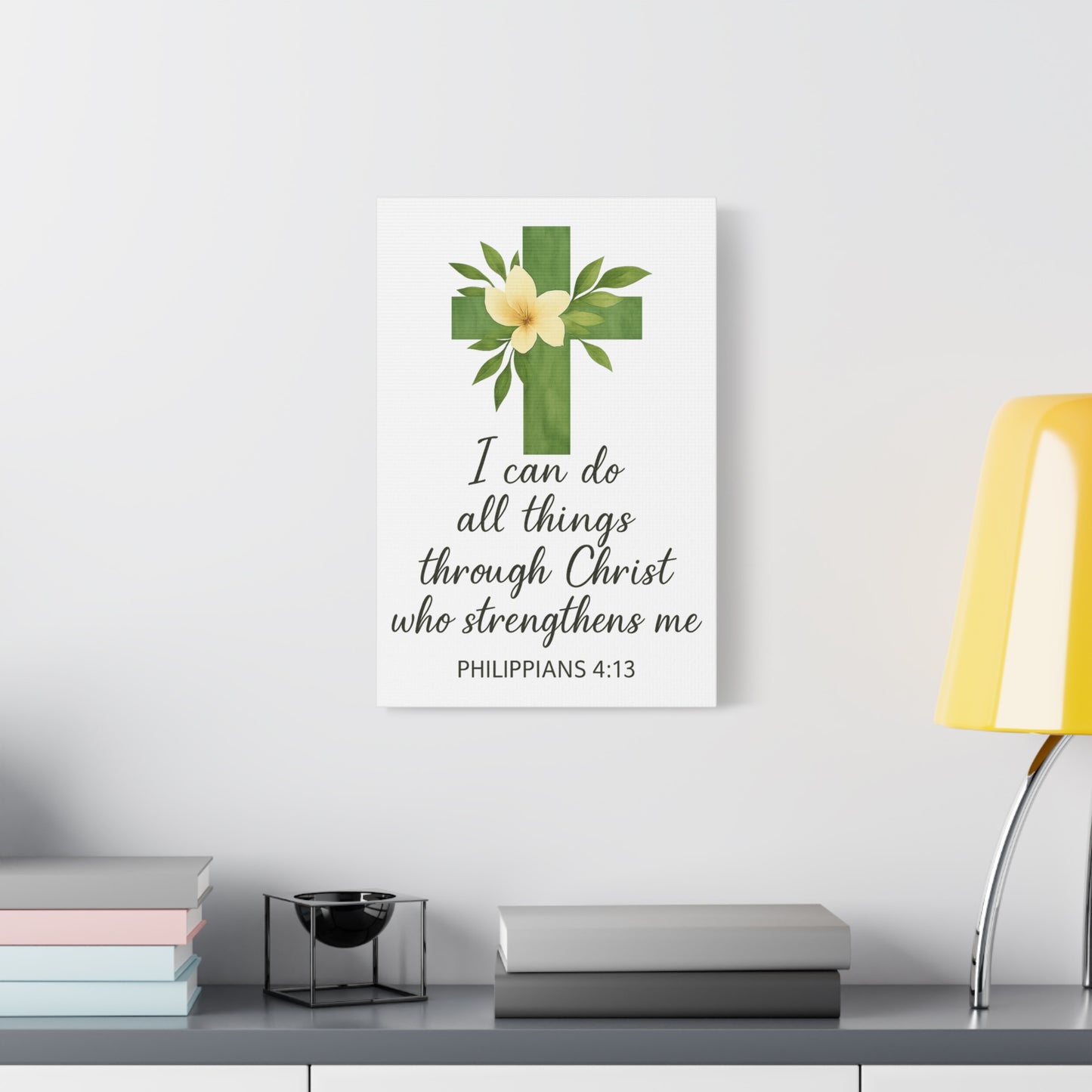 Philippians 4:13 Wall Art | Christian Scripture Home Decor