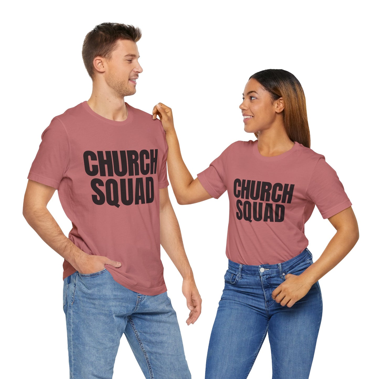 Church Squad Unisex Tee, Christian Apparel, Group Outing Shirt, Faith-Based Gift, Church Events Clothing