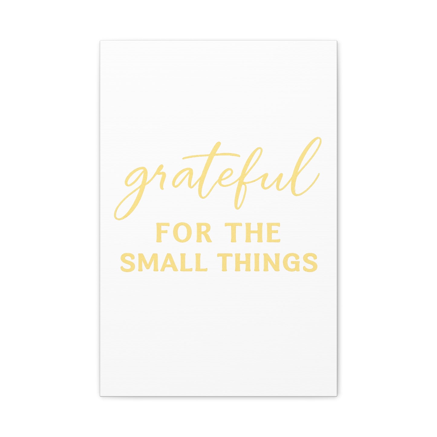 Grateful Wall Art | Inspirational Christian Home Decor - Matte Canvas, Stretched, 1.25"