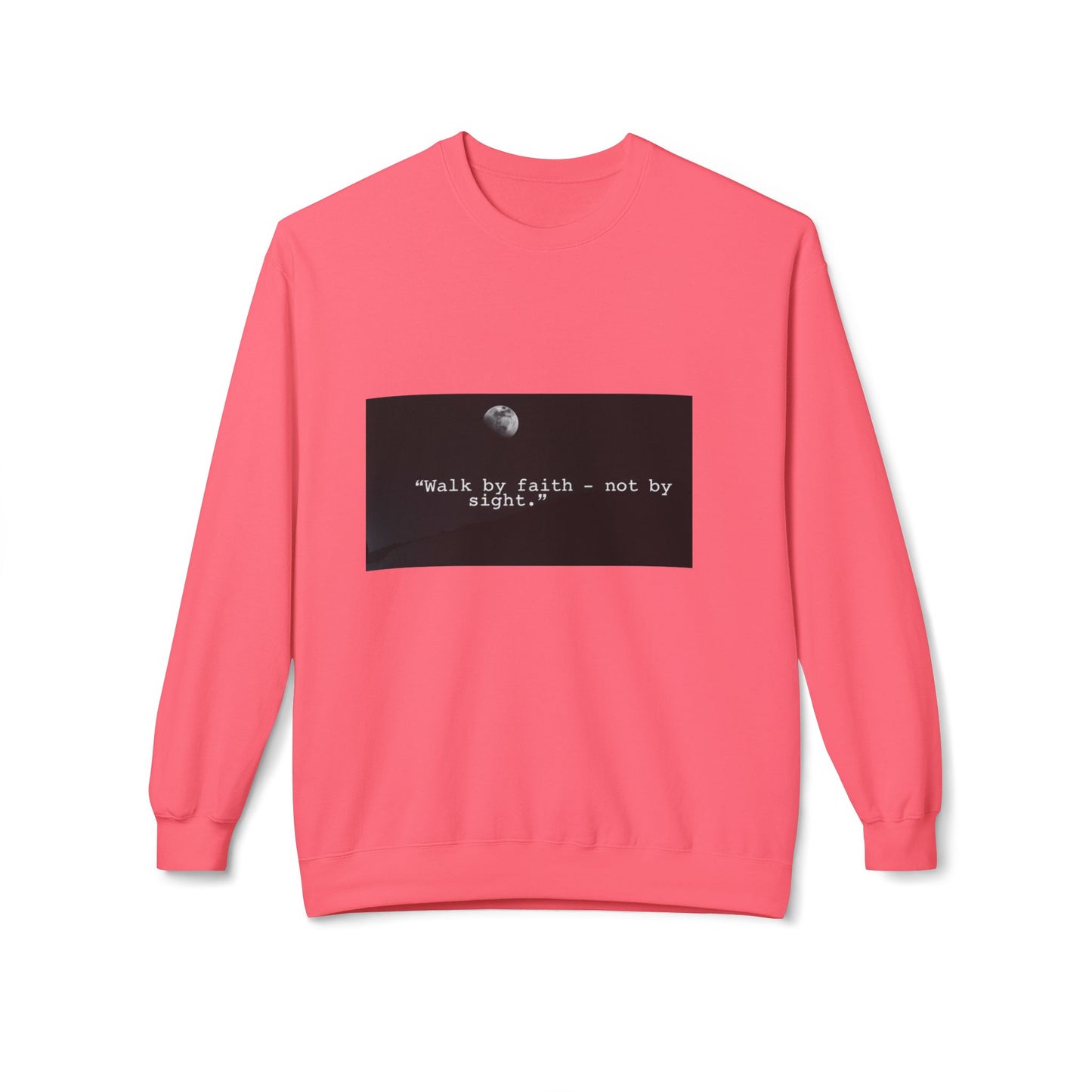 Faith-Inspired Fleece Crewneck Sweatshirt, Unisex Sweatshirt, Inspirational Gift, Cozy Layer, Casual Wear, Motivational Apparel