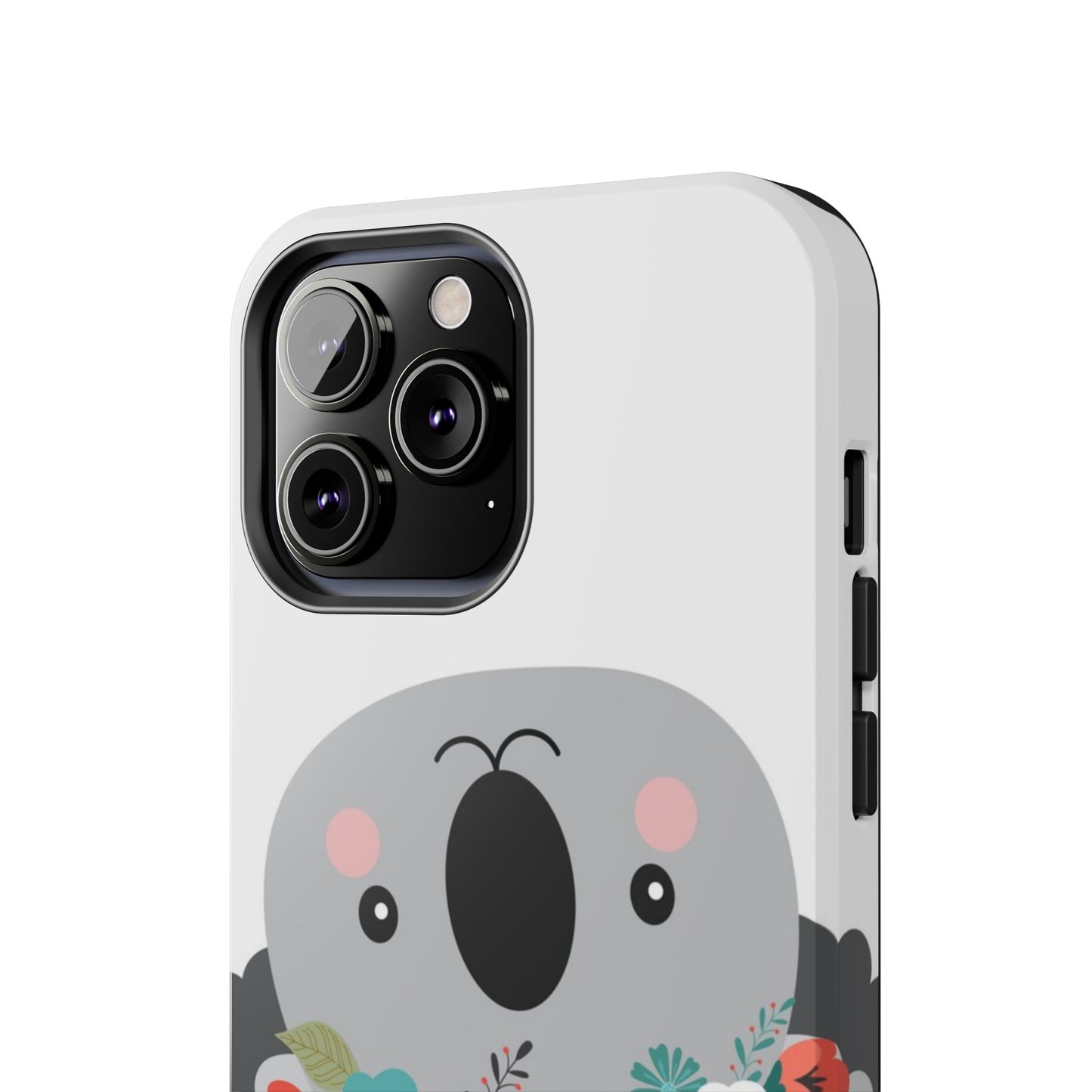 Cute Koala Floral Tough Phone Cases, Smartphone Protection, Nature Lover Gift, Animal Design, Koala Phone Cover