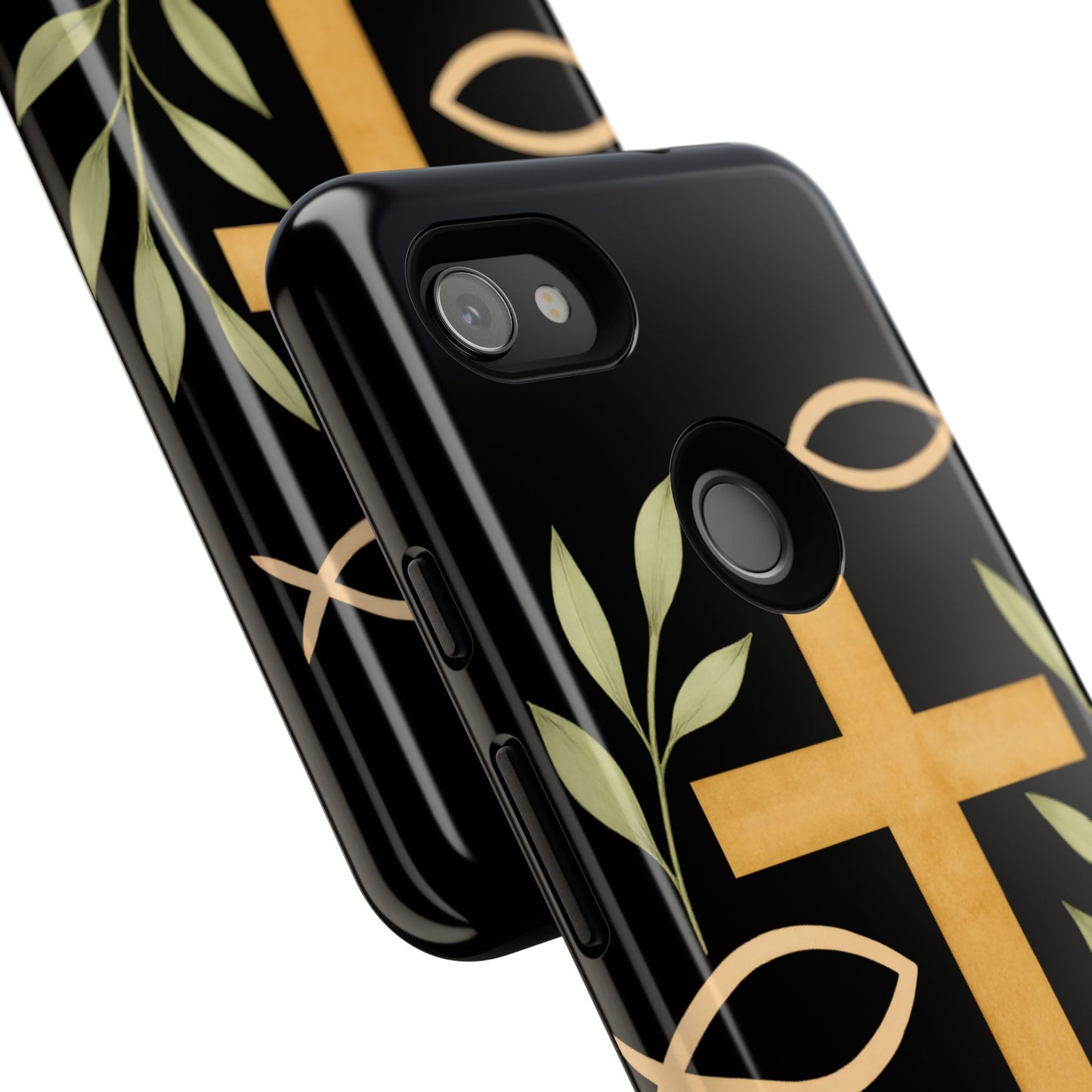 Christian Faith Phone Case with Floral Design