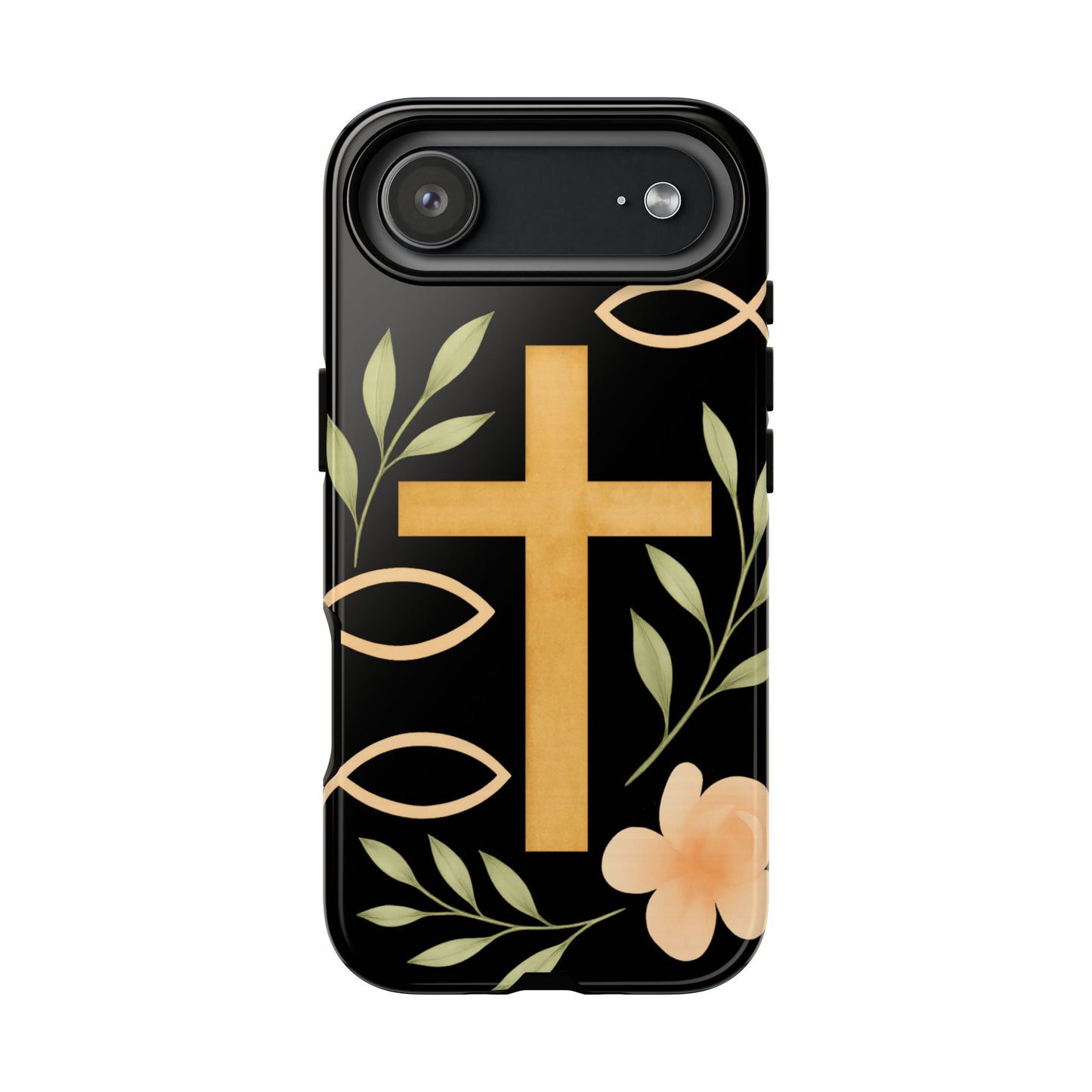 Christian Faith Phone Case with Floral Design
