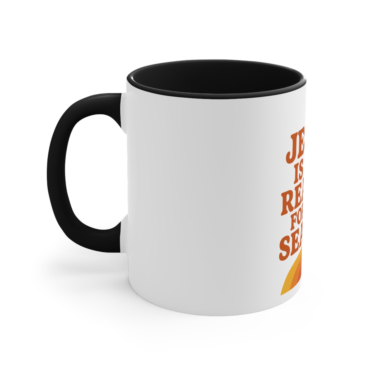 Christmas Accent Mug - "Jesus is the Reason for the Season"