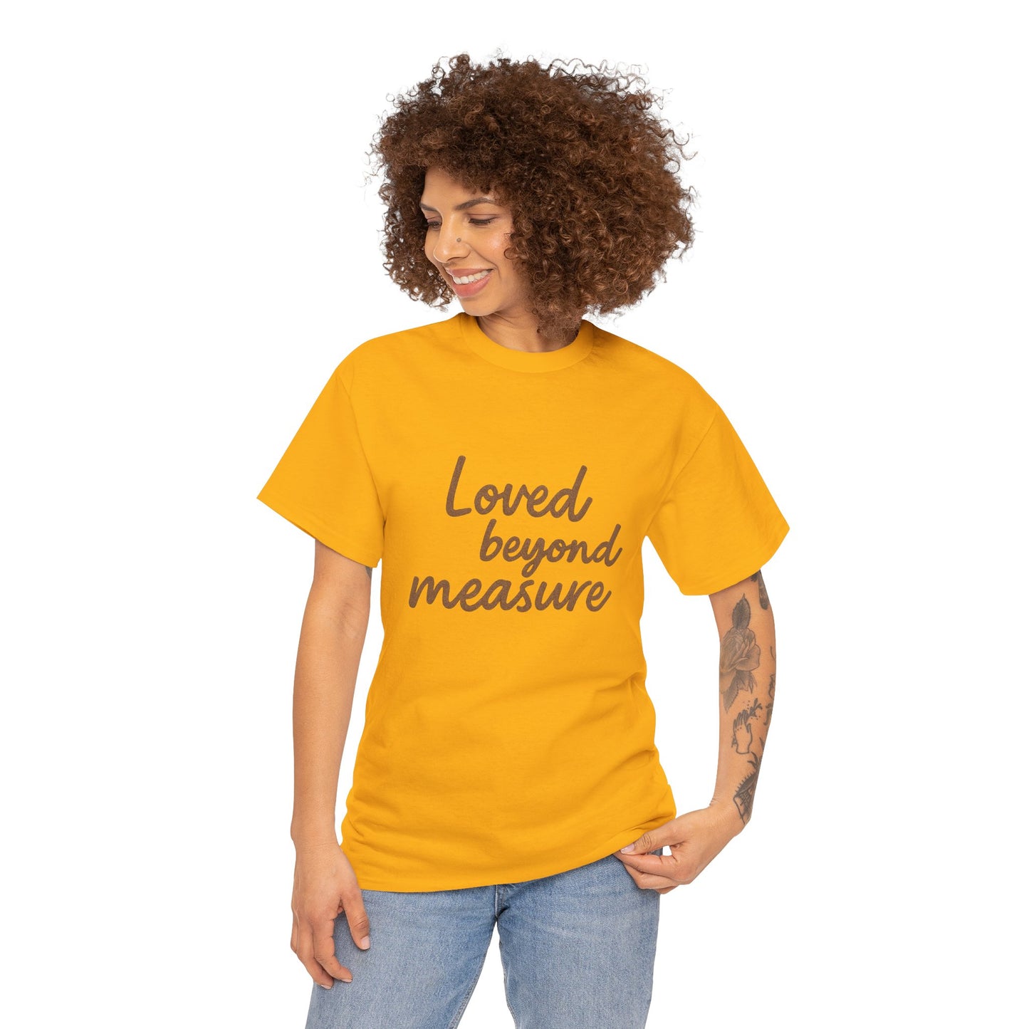 Loved Beyond Measure Unisex Cotton Tee, Gift for Mom, Inspirational Shirt, Casual Wear, Everyday Comfort, Perfect for Birthdays