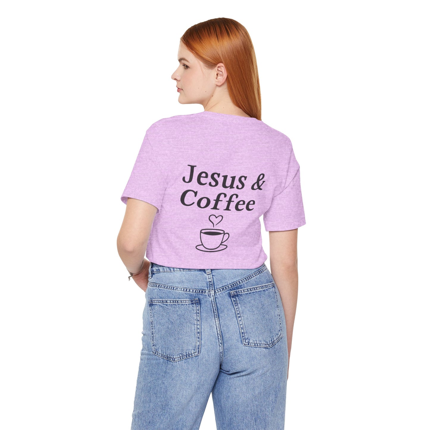Jesus & Coffee Unisex T-Shirt | Short Sleeve Jersey Tee | Faith