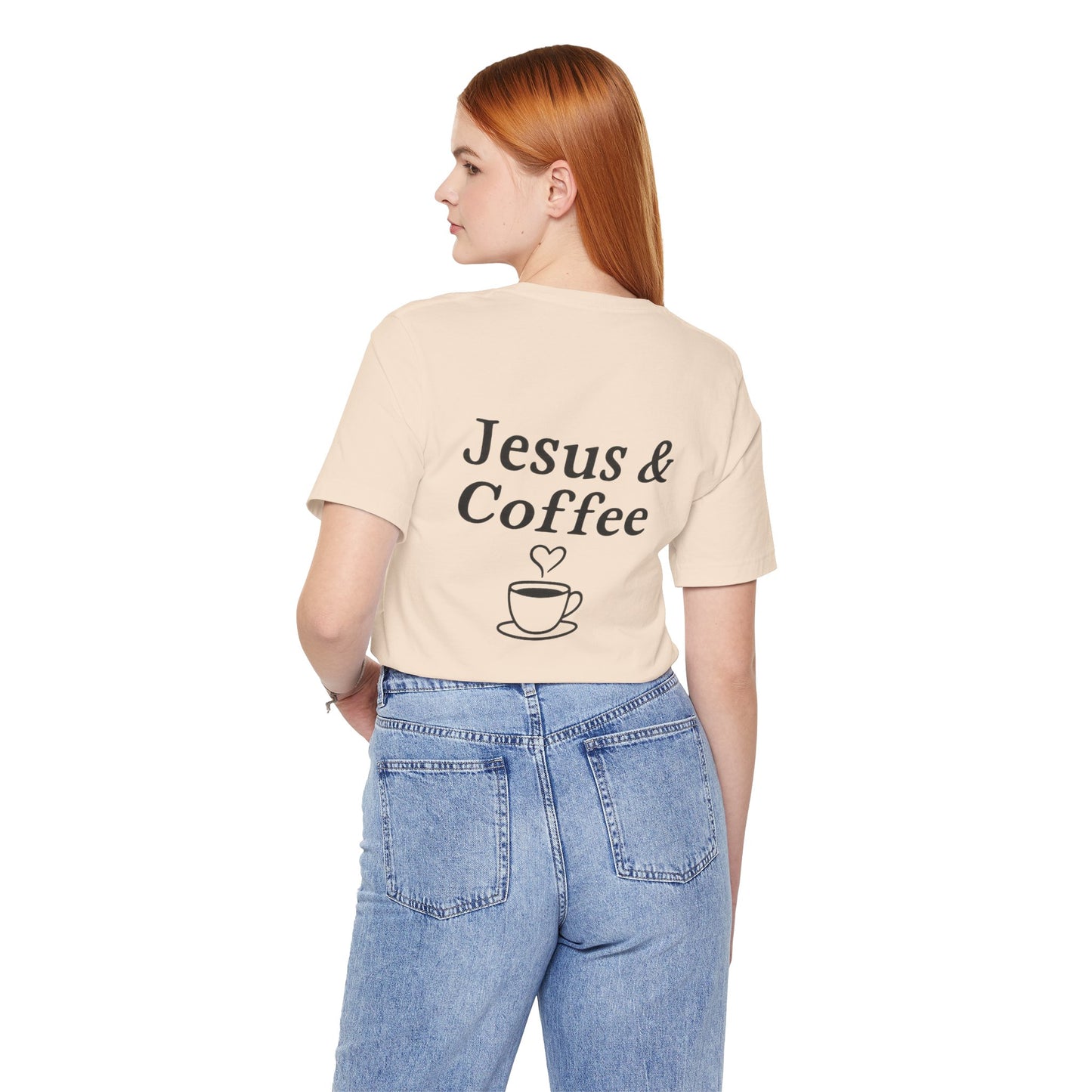 Jesus & Coffee Unisex T-Shirt | Short Sleeve Jersey Tee | Faith