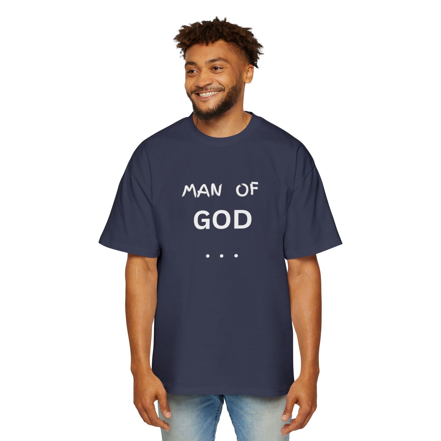 Christian Men’s T-Shirt – Bold “Man of God” Faith Tee