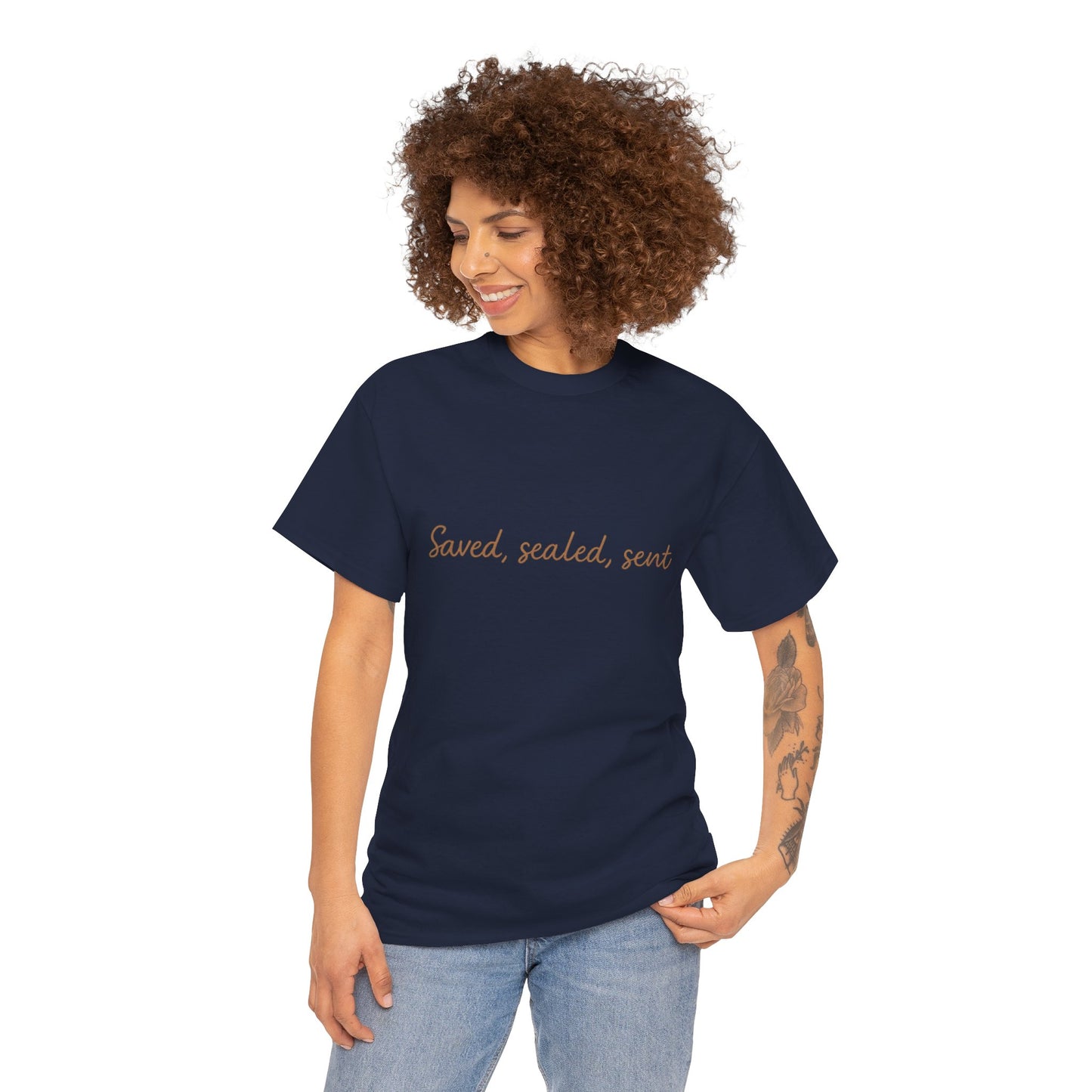 Saved. Sealed. Sent. T-Shirt – Bold Christian Mission Unisex Tee
