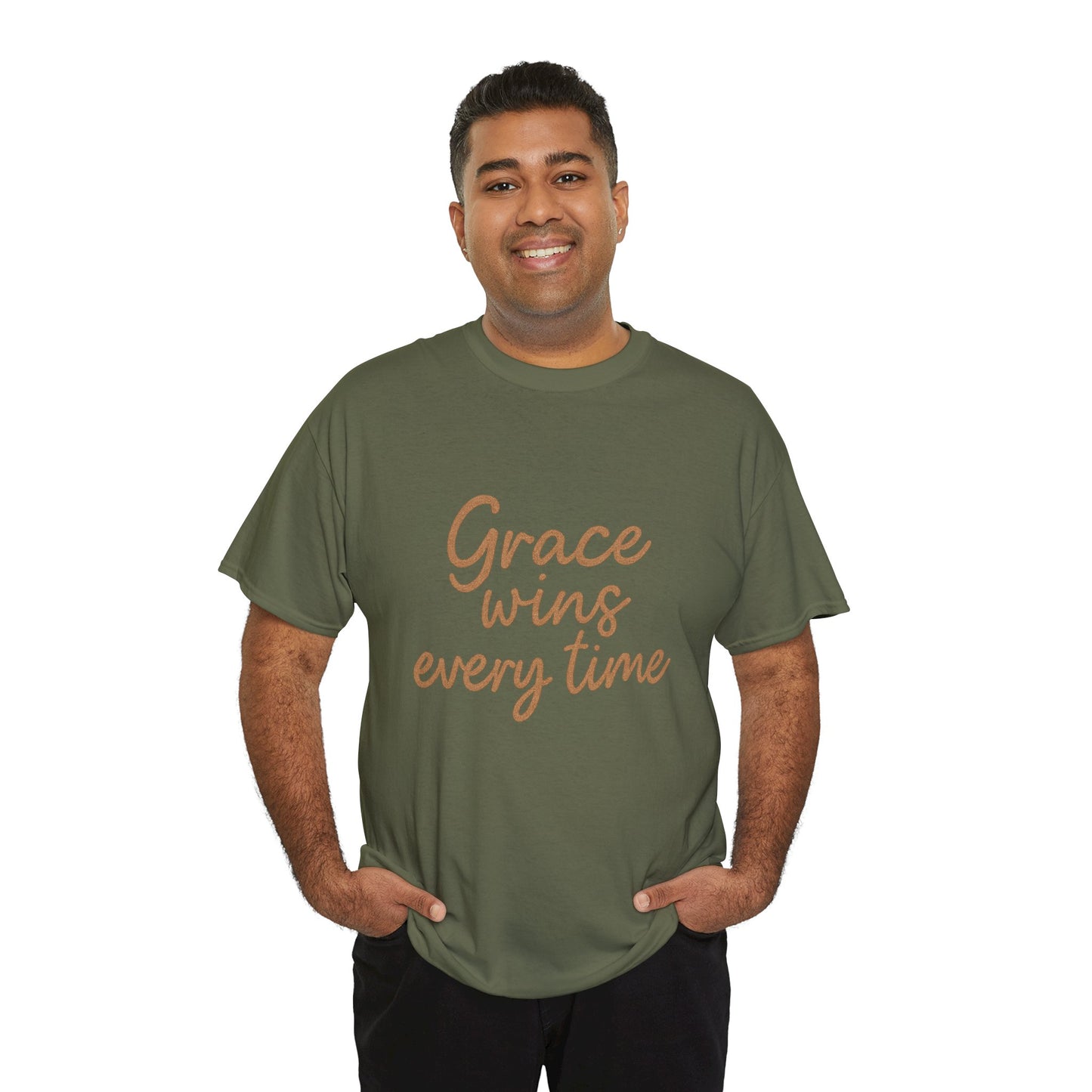Grace Wins Every Time T-Shirt – Inspirational Christian Unisex Tee