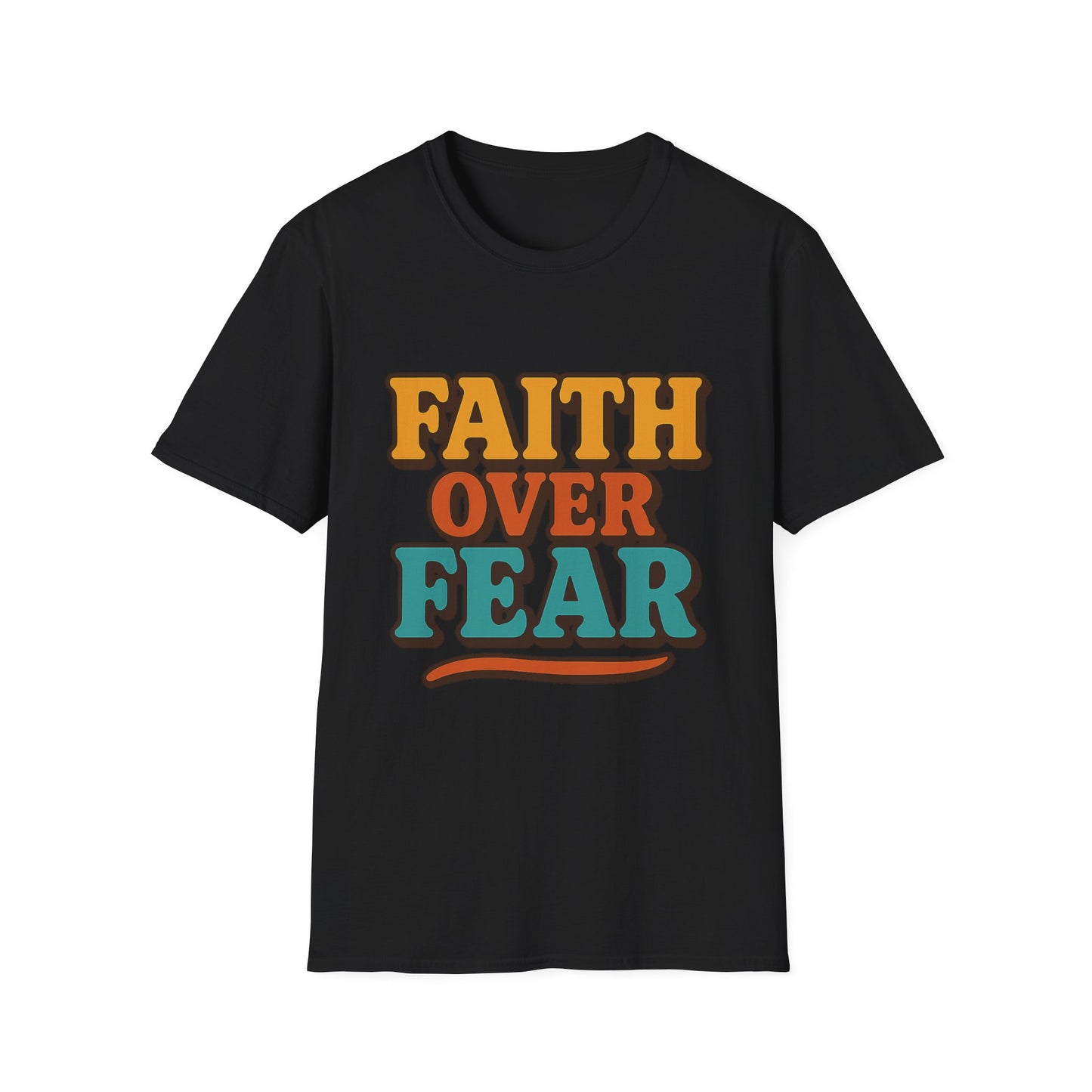 Faith Over Fear Christian T-Shirt – Softstyle Unisex Inspirational Tee for Women & Men.