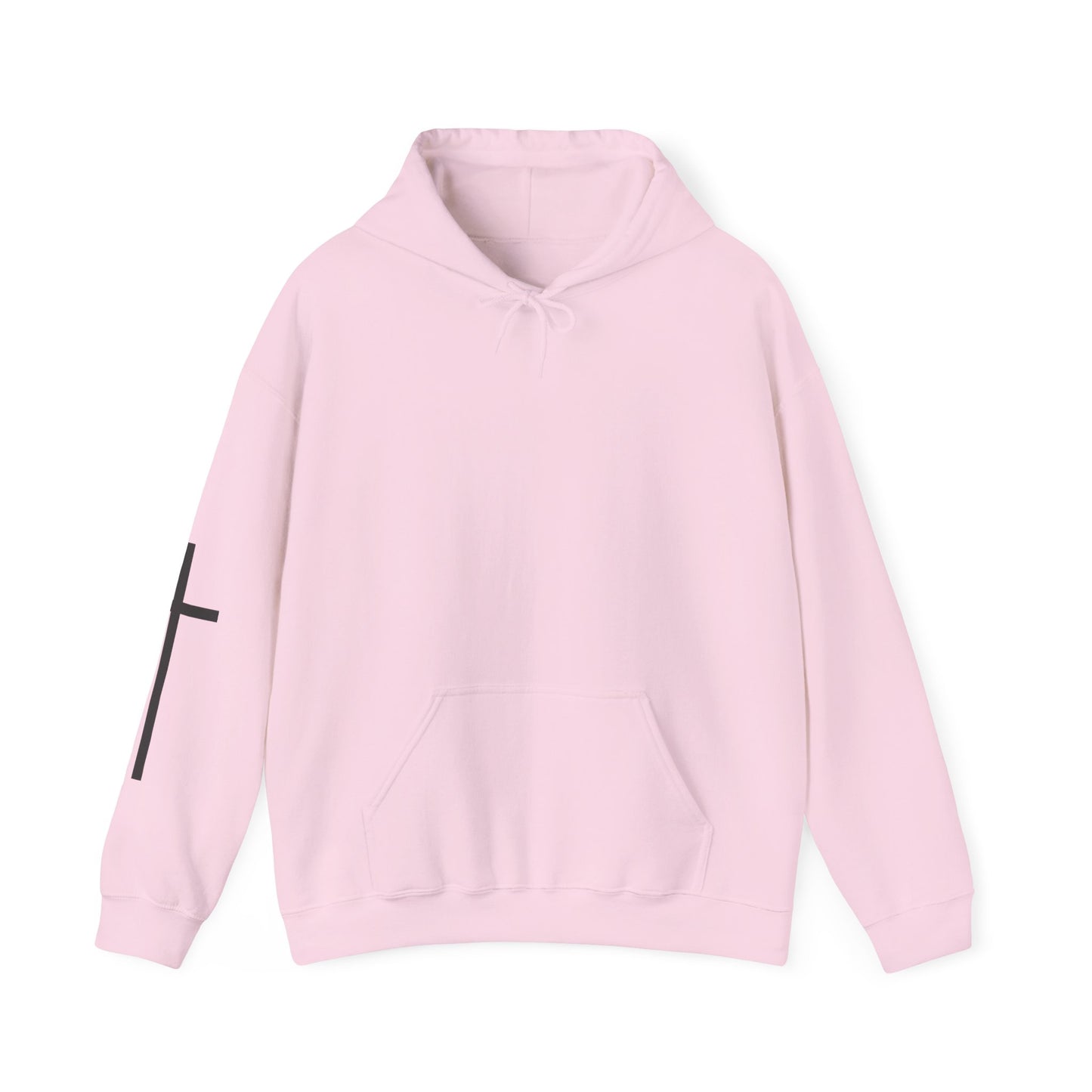 Cross Sleeve Unisex Hoodie | Faith Apparel | Heavy Blend Sweatshirt