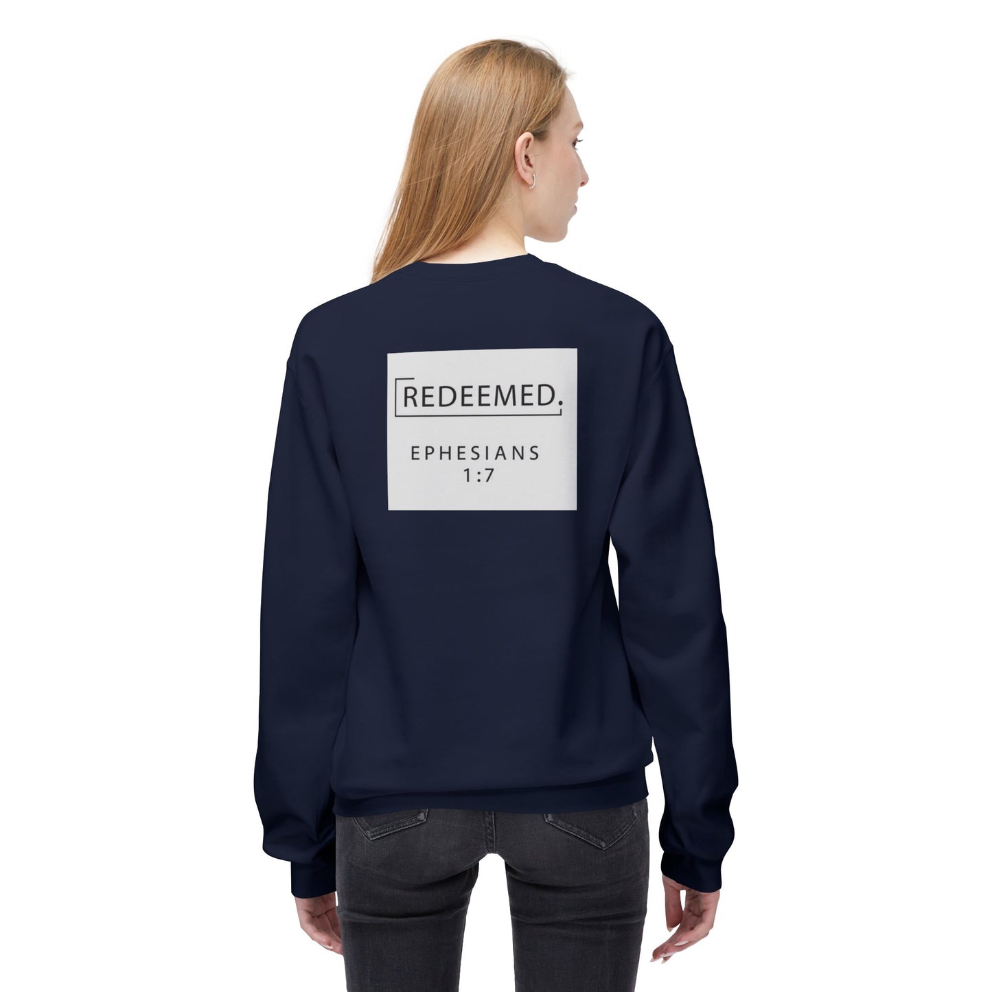 “Redemed” Crewneck Sweatshirt – Unisex Christian Apparel